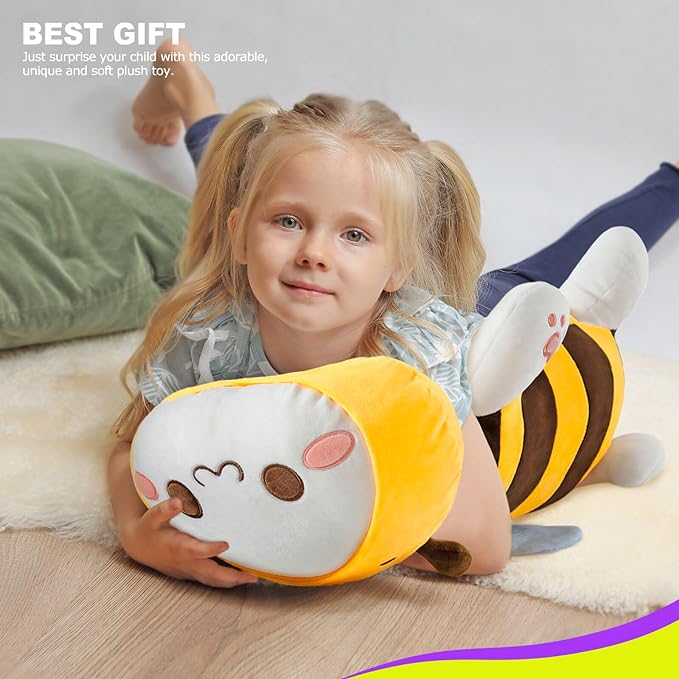 Onsoyours Cute Bee Plush Toy Stuffed Animal