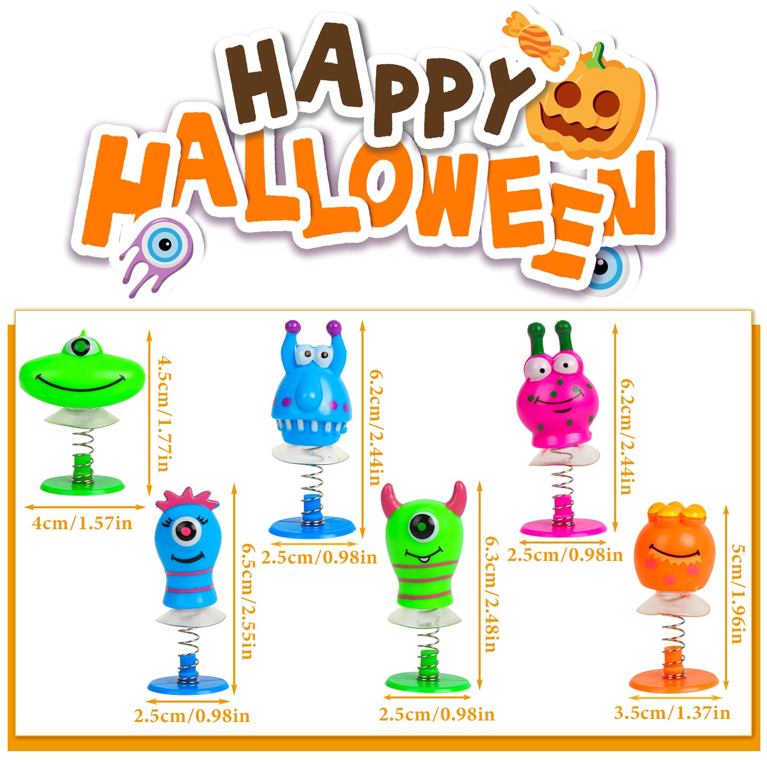 لعبة القفز الوحشي من VEYLIN، 18 قطعة متنوعة من ألعاب القفز الربيعية المبتكرة لحفلات الأطفال وجوائز الفصل الدراسي