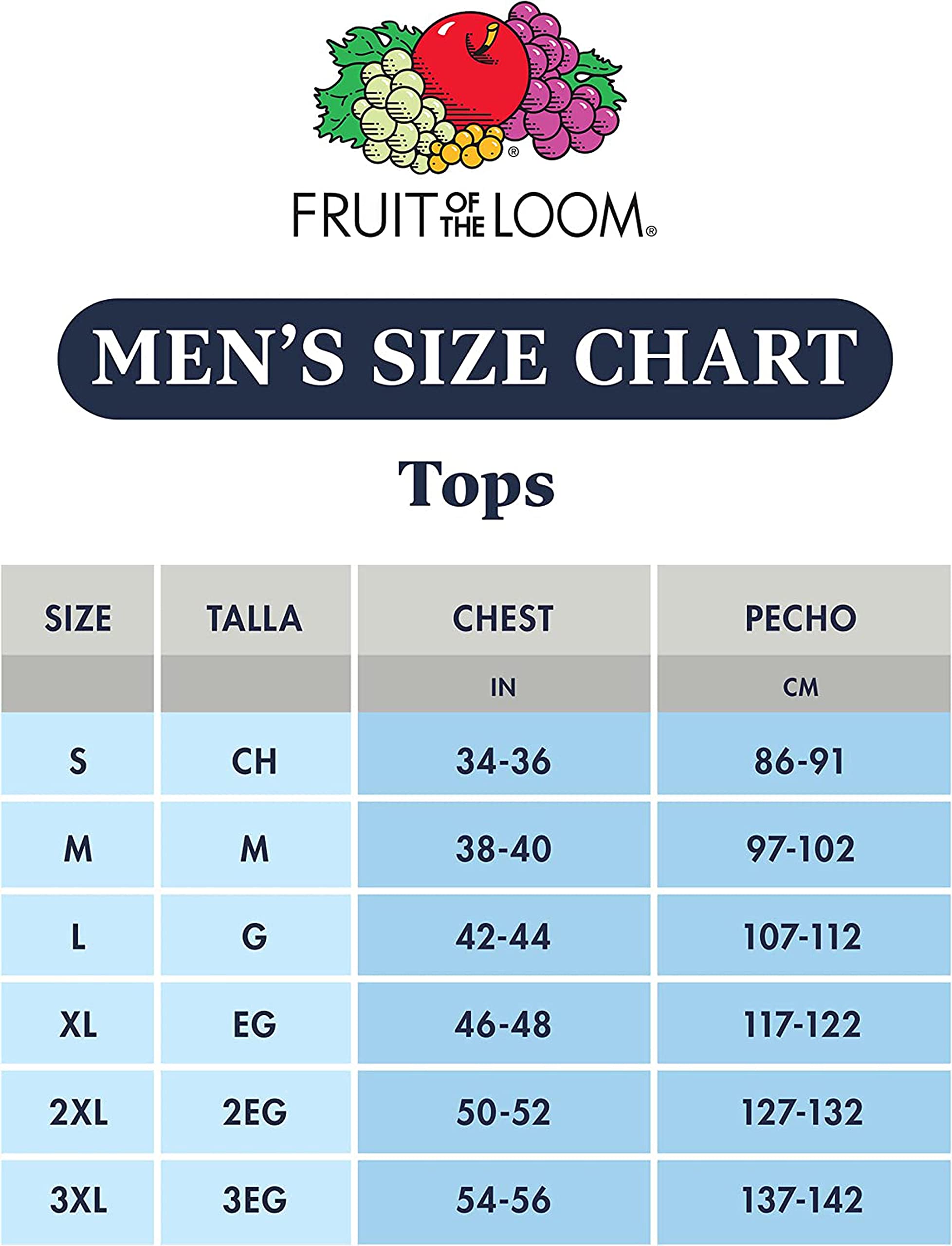 Fruit of the Loom Men's White Crew T-Shirt, White, XX-Large (Pack of 6)