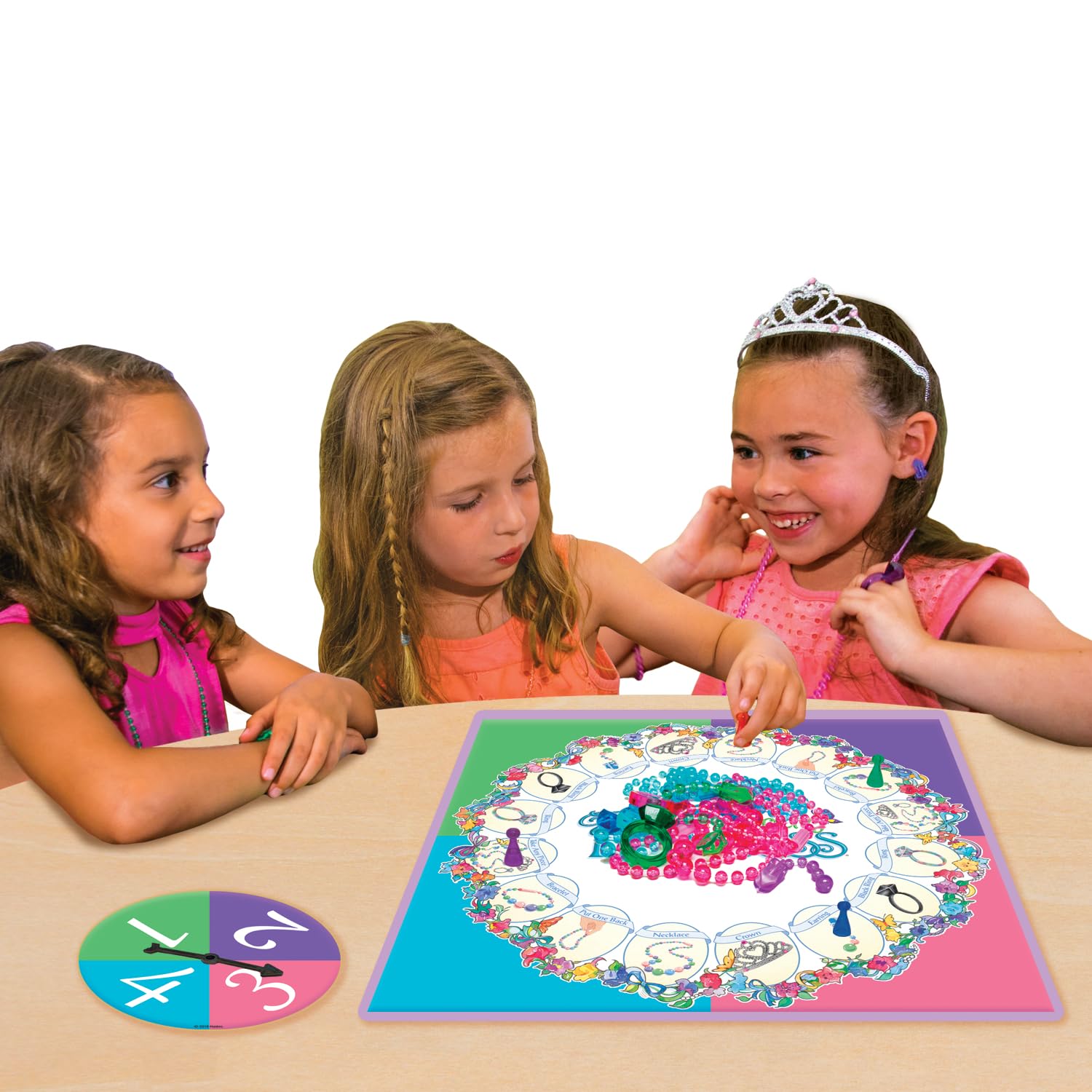 الأميرة الجميلة، الجميلة، ذات الأعمال الفنية من التسعينيات من إنتاج Winning Moves Games USA، لعبة تلبيس مجوهرات رائعة تناسب من 2 إلى 4 لاعبين، من سن 5 سنوات فما فوق (1222)