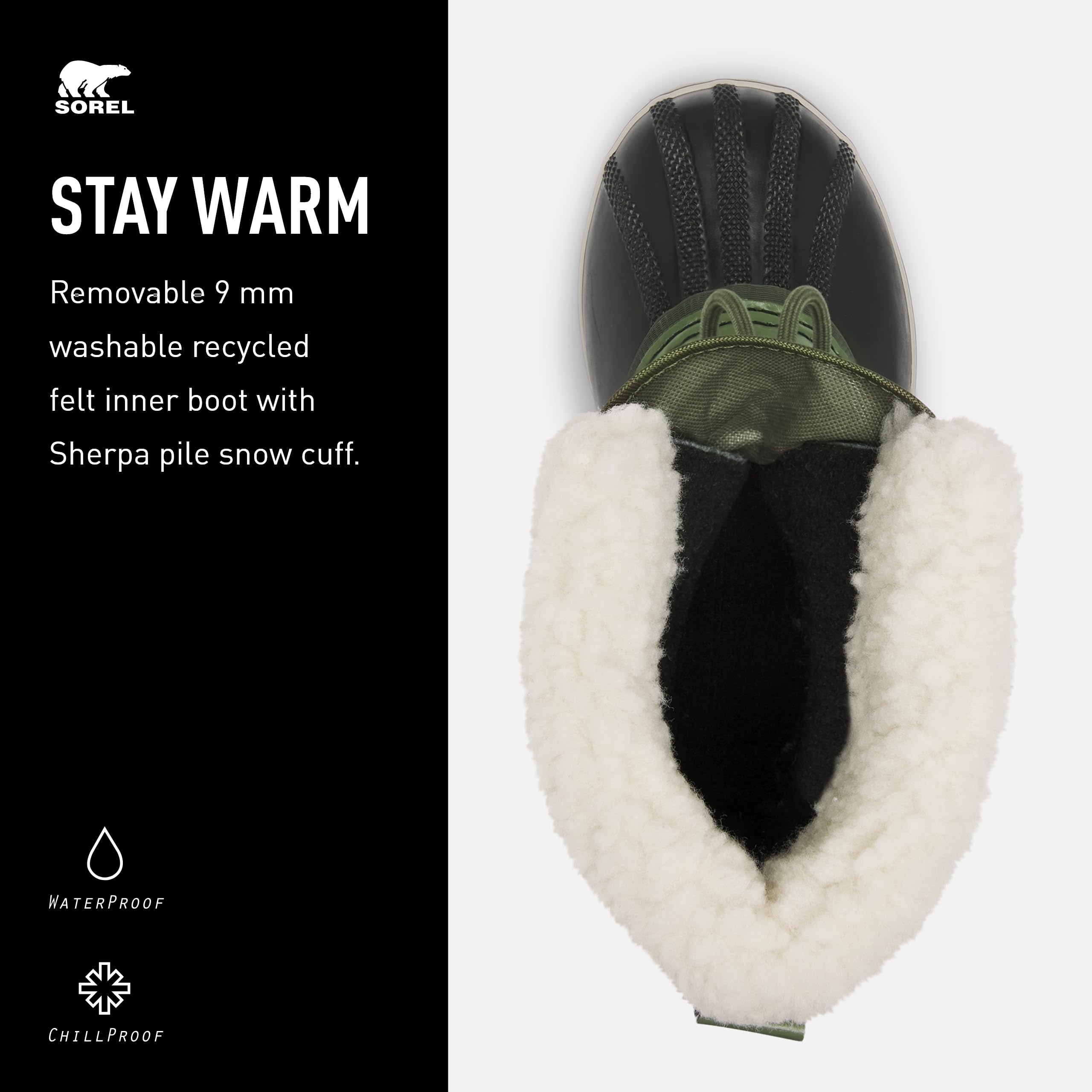 SIZE 32 - Sorel Unisex Baby Yoot Pac Nylon' Snow Boot