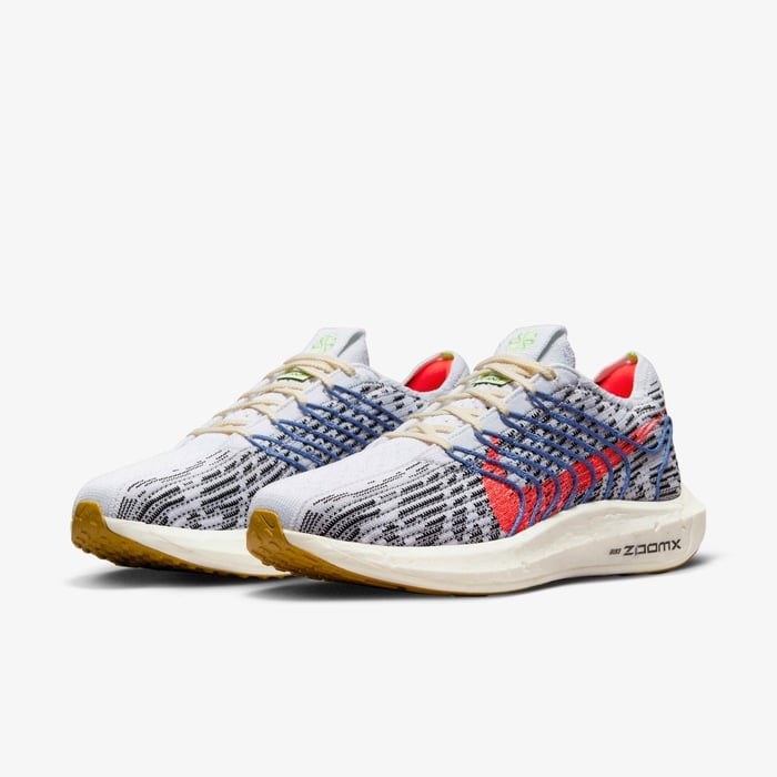 Nike Pegasus Turbo Next Nature 'Pure Platinum / Bright Crimson' - (DM3414-002)