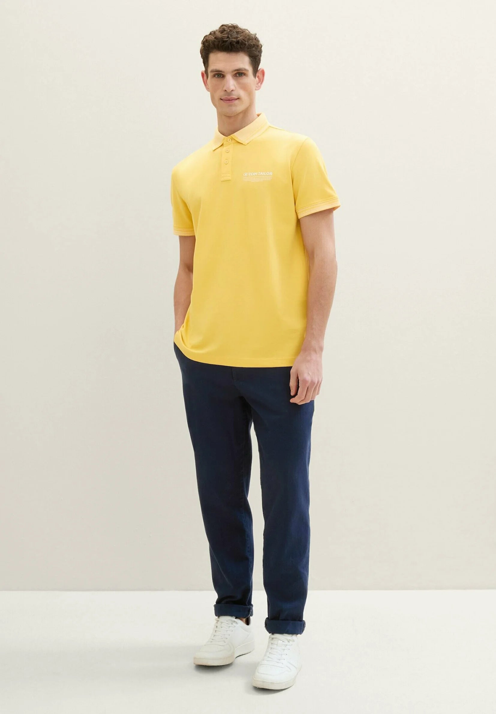 TOM TAILOR MIT LOGO - Polo Shirt - Sunny Yellow