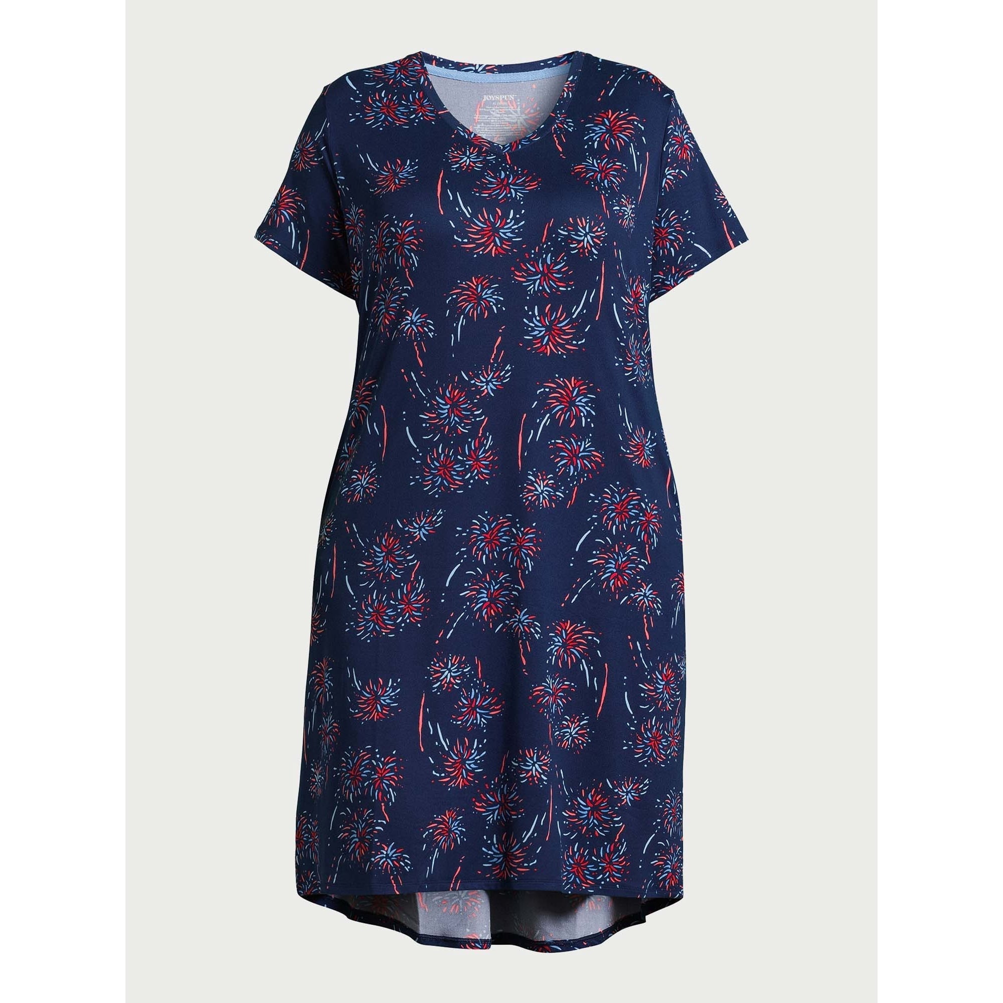 المقاس: S - قميص نسائي قصير الأكمام محبوك من Joyspun