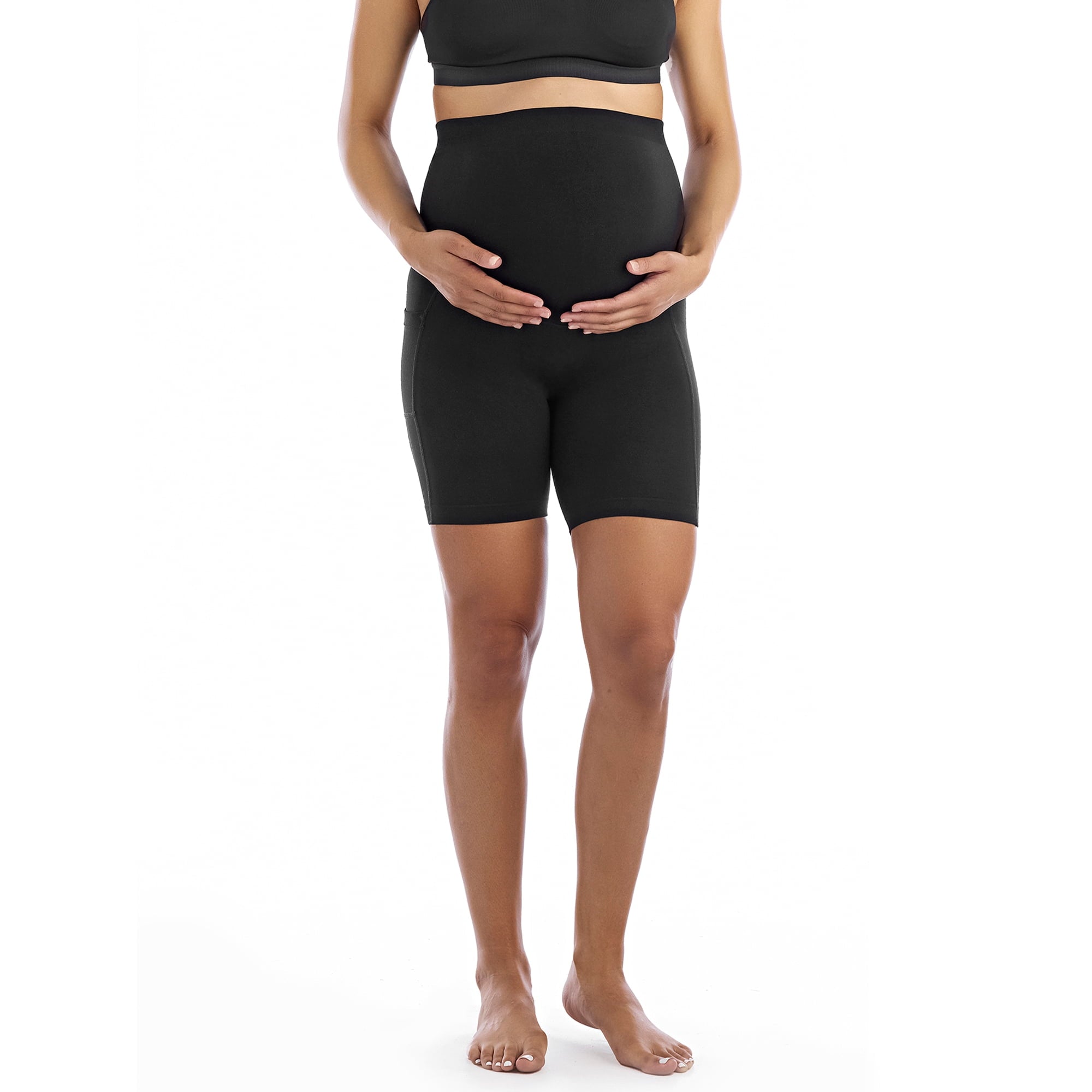 SIZE: L(12-14) - Time And Tru Women's Maternity Bike Short