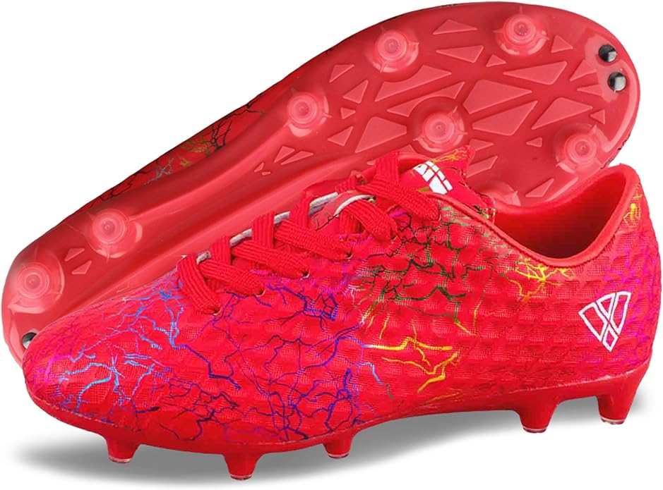 Vizari Bolt Fg football kids shoes red