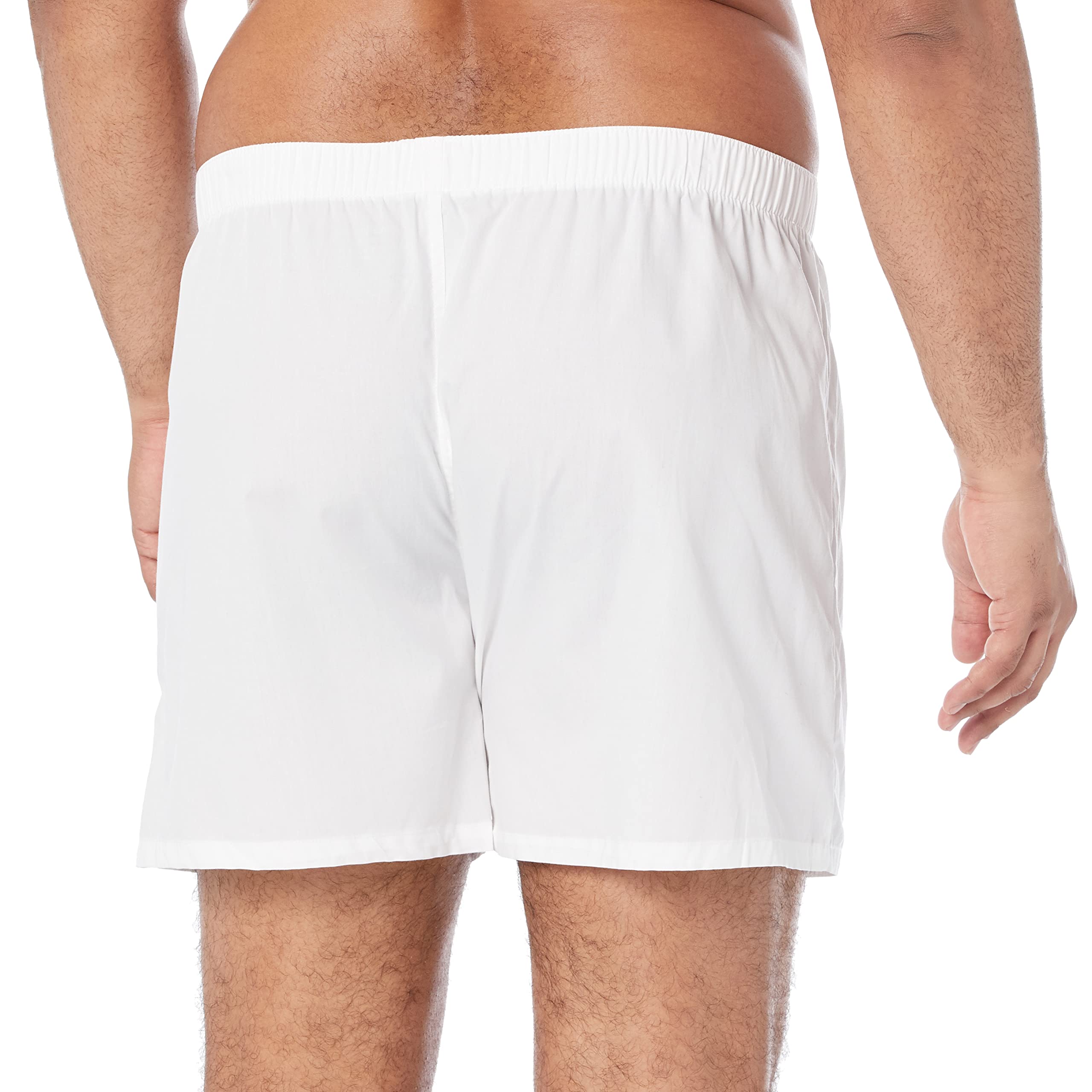 Hanes 6-Pack Men S Tag-Free White Woven Boxer Underwear Sizes Small-3XL