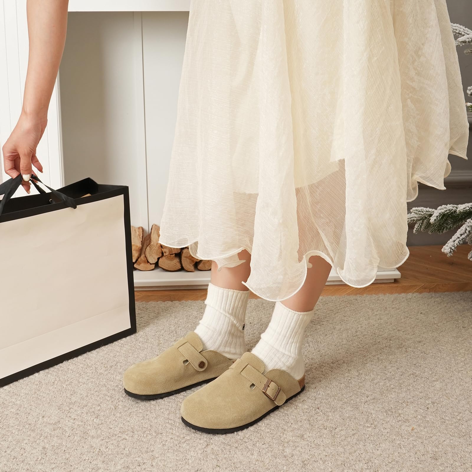 Size: 42 Aquatherm Sude Clog Womens