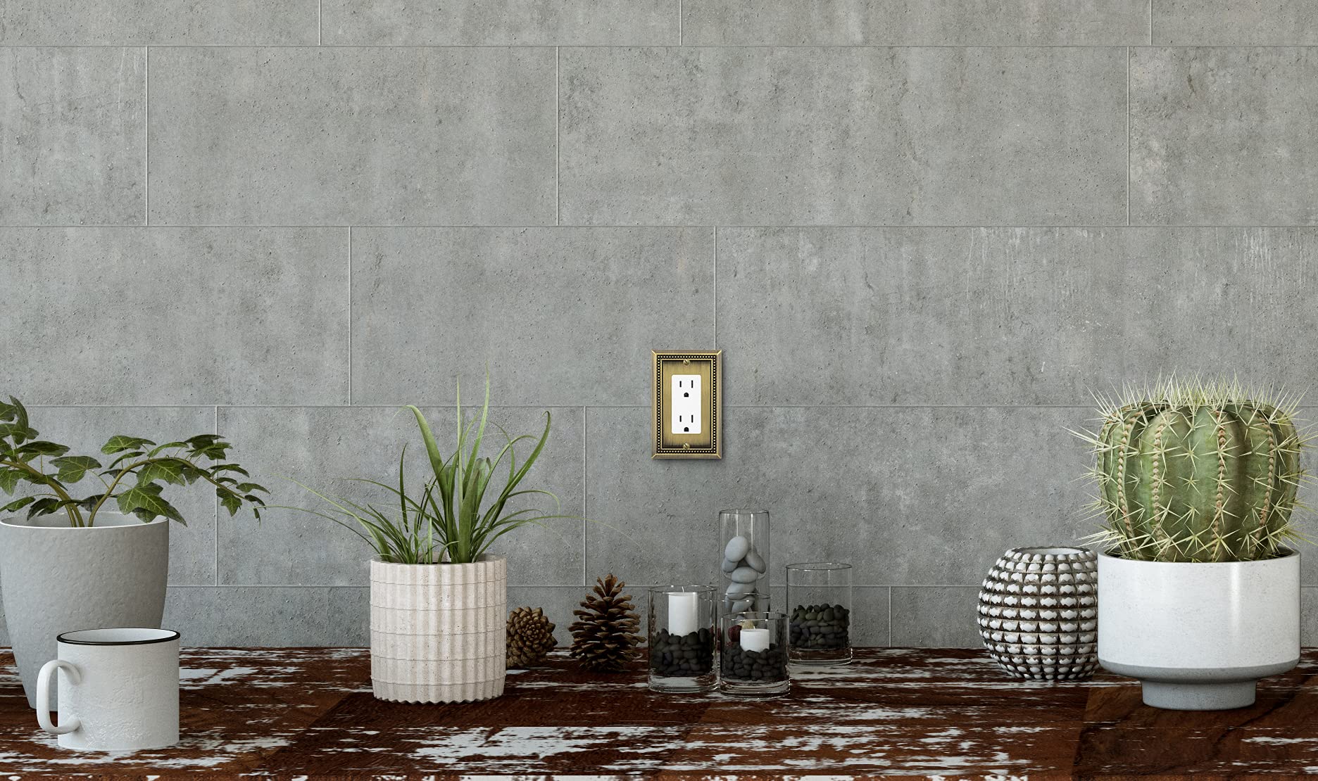 Henne Bery Sunken Pearls Decorative Wall Plate Switch Plate Outlet Cover