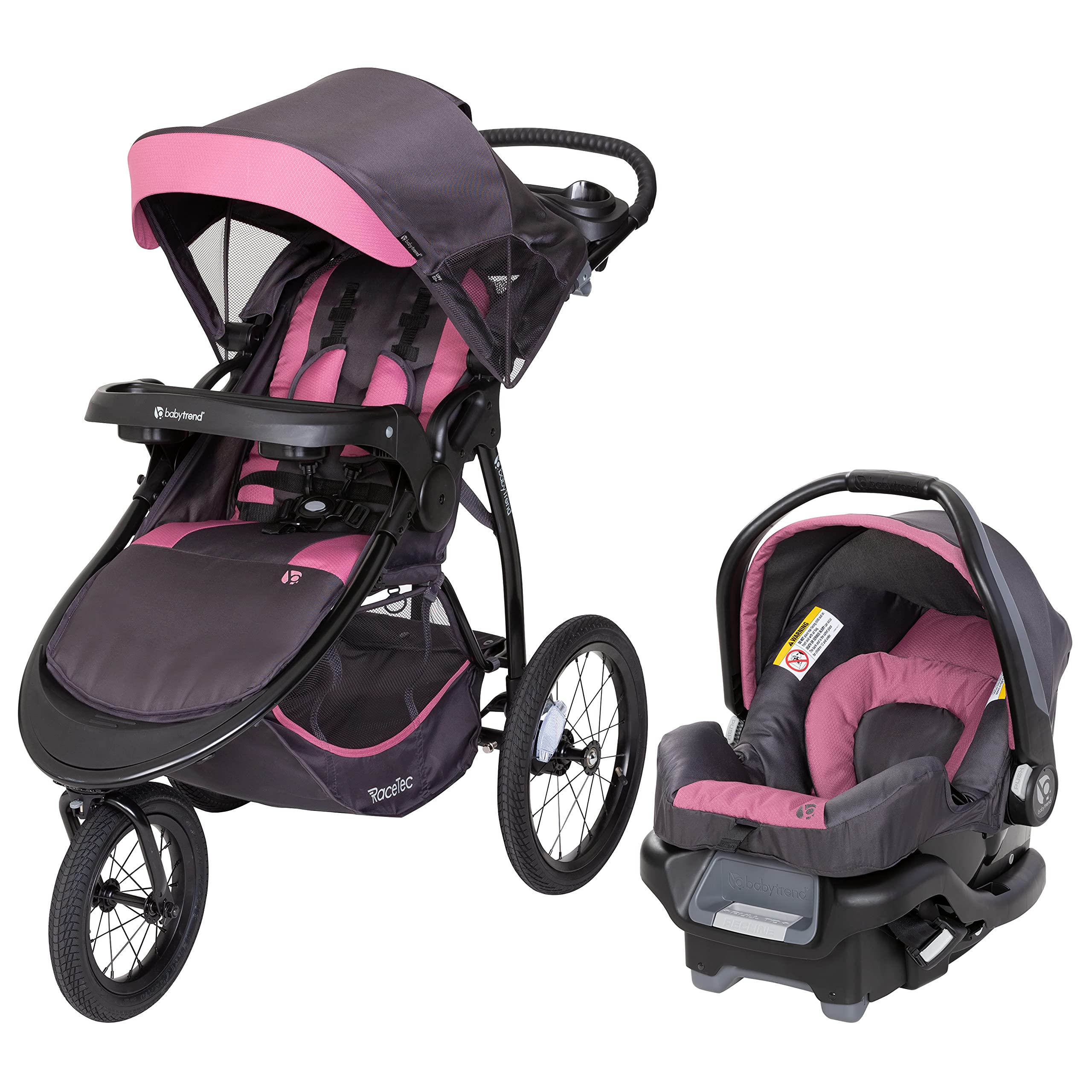 Baby Trend Expedition Race Tec Jogger Travel System with Ally Infant Car Seat, Ultra Cassis
