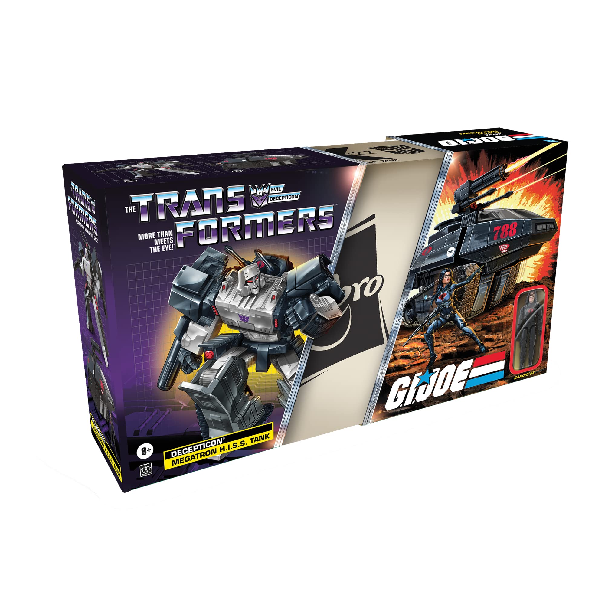 Transformers G.I. Joe Mash Up Megratron cobra Baroness figure set 27cm