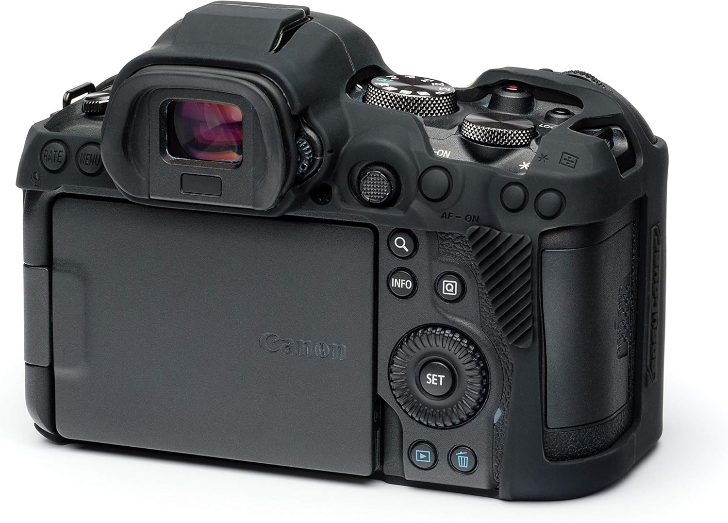 easyCover Silicone Camera Case for Canon R5 / R6 / R6 Mark II – Shock & Scratch Protection (Black)