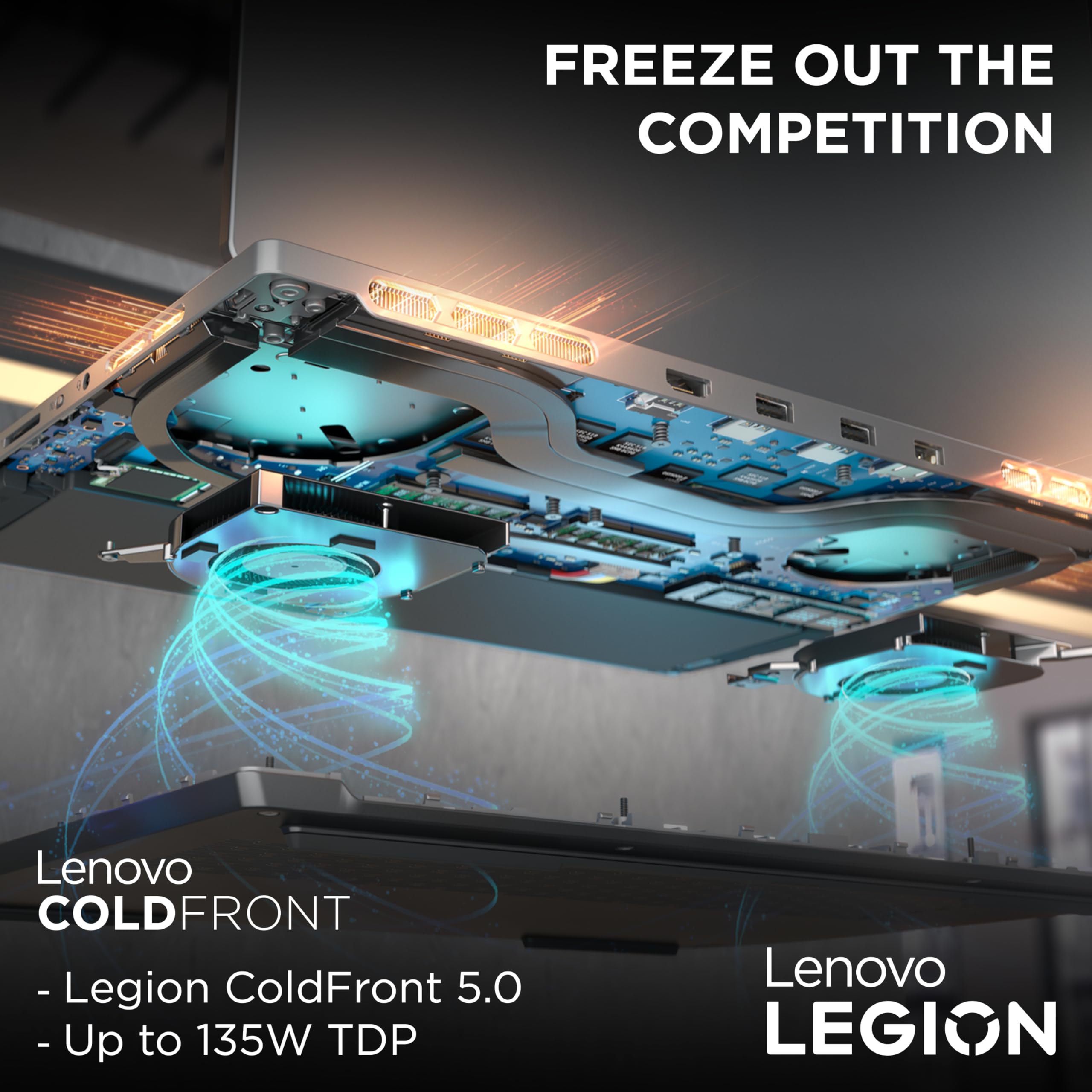 Lenovo Legion UltraSlim 5 14APH8, Gaming Laptop, 14.5" 2.8K OLED Display, AMD Ryzen 7-7840HS, 16GB RAM, 1TB SSD, NVIDIA® GeForce RTX™ 4050 6GB, Win11, Storm Grey