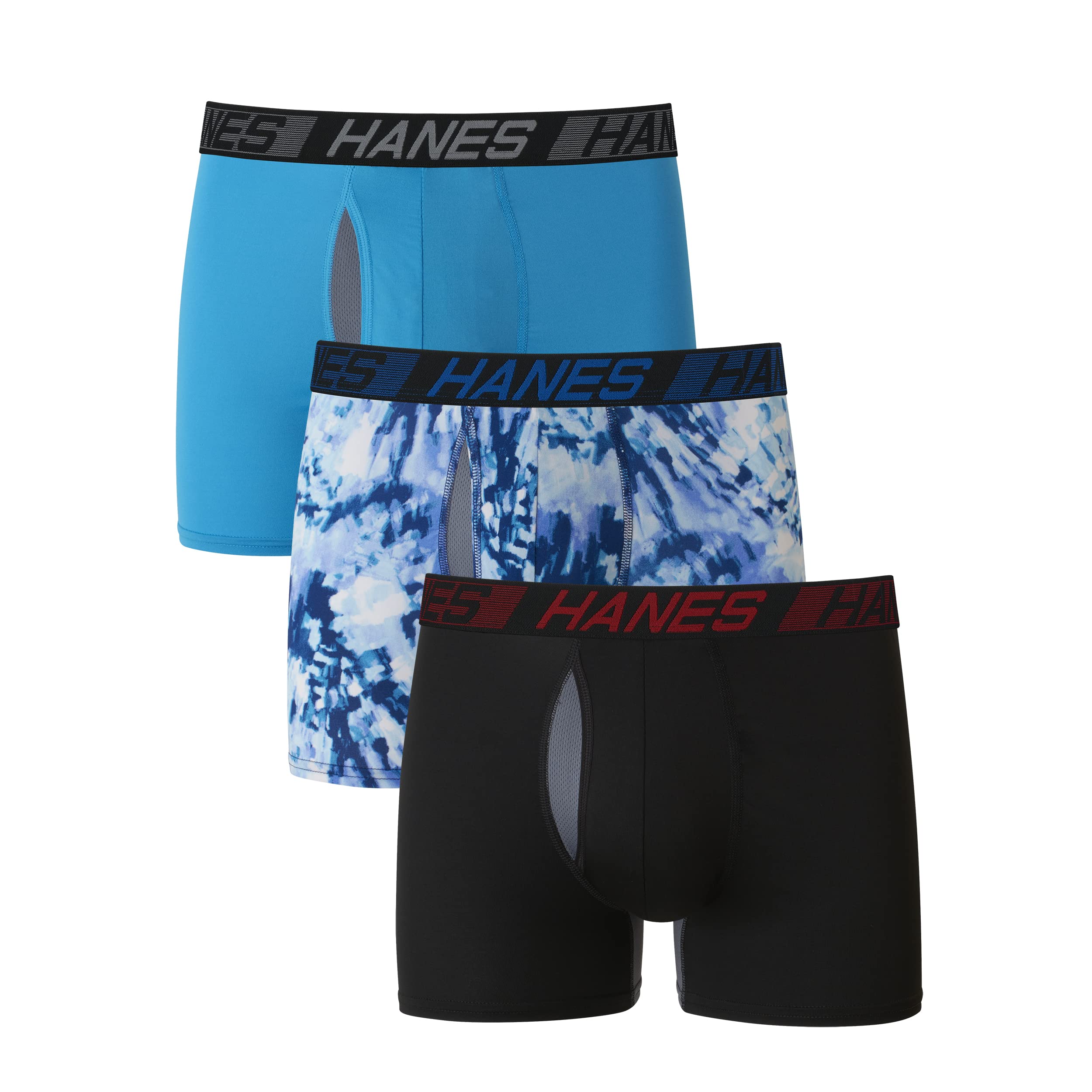 Size: XL - Hanes mens X-temp Total Support Pouch Boxer Brief Underwear, Anti-chafing, Moisture-wicking Underwear, Multi-pack Boxer Briefs (pack of 3)