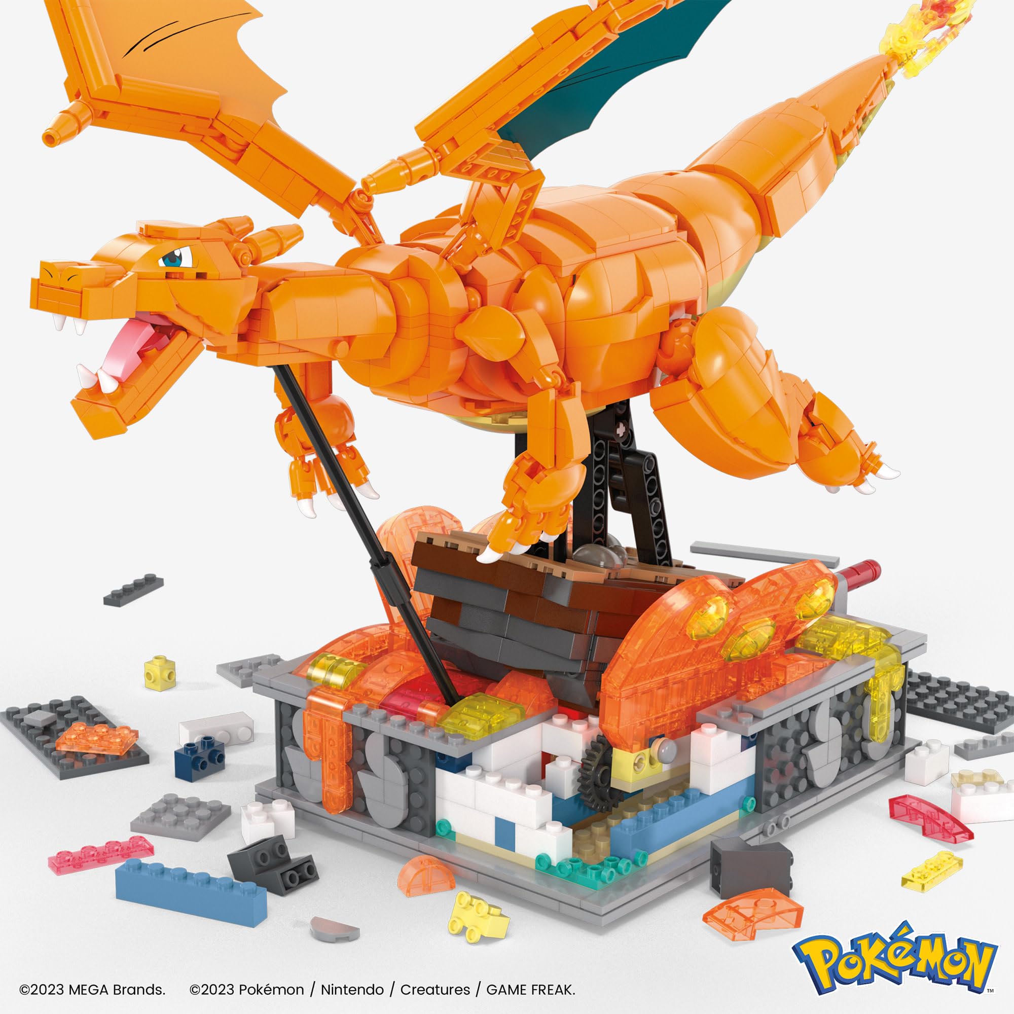 MEGA Pokémon Charizard Building Kit with Motion (1664 Pieces) for Collectors