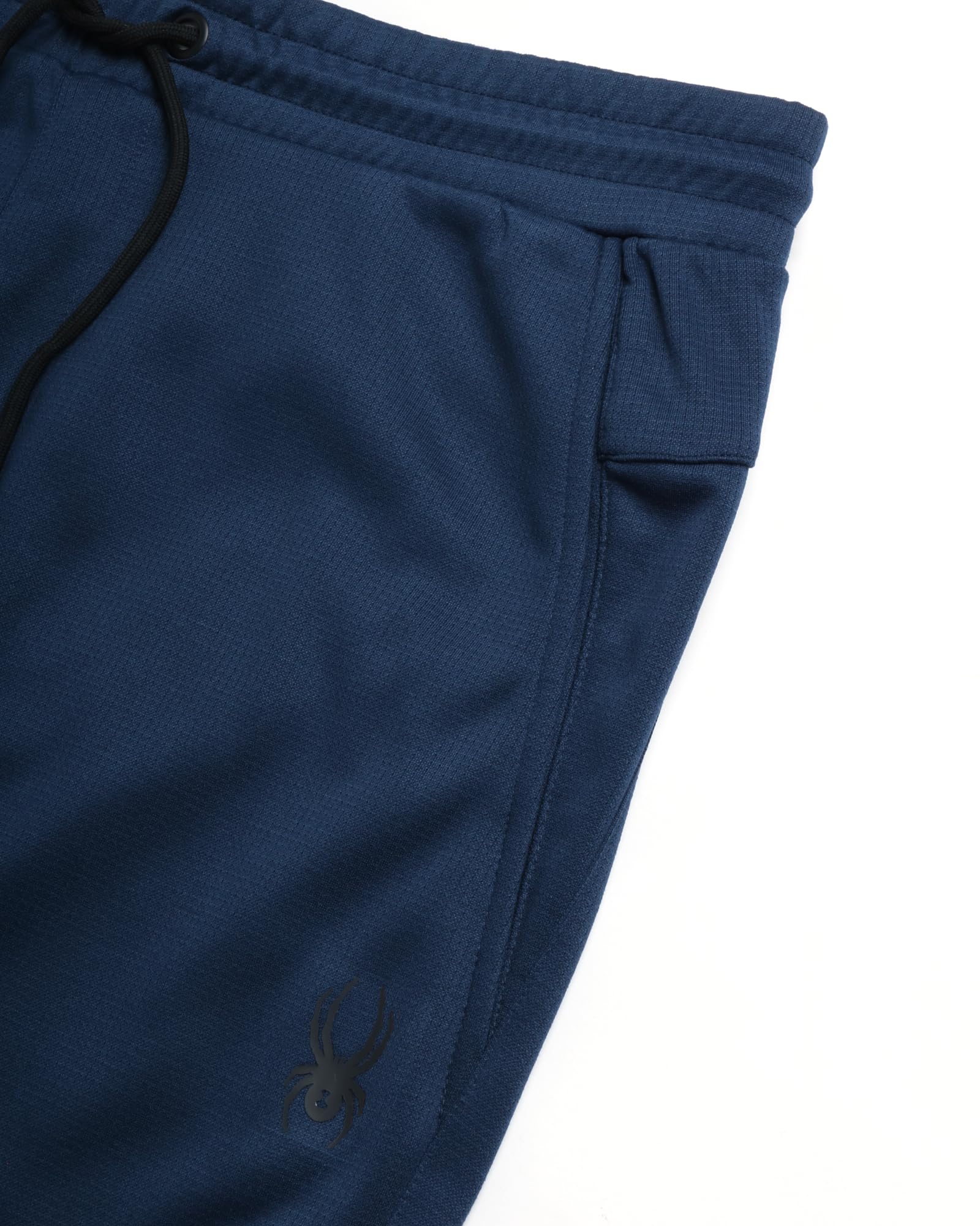 SIZE: L -Spyder Men's Active Sweatpants - Performance Fleece Jogger Pants - Workout Gym Sweatpants for Men Dusty Navy