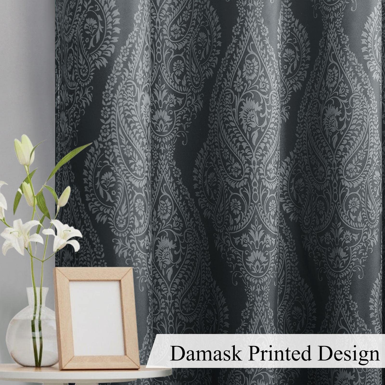 ستائر تعتيم أومبري دمشقية من جيوزهين لغرفة النوم 132 × 244 سم