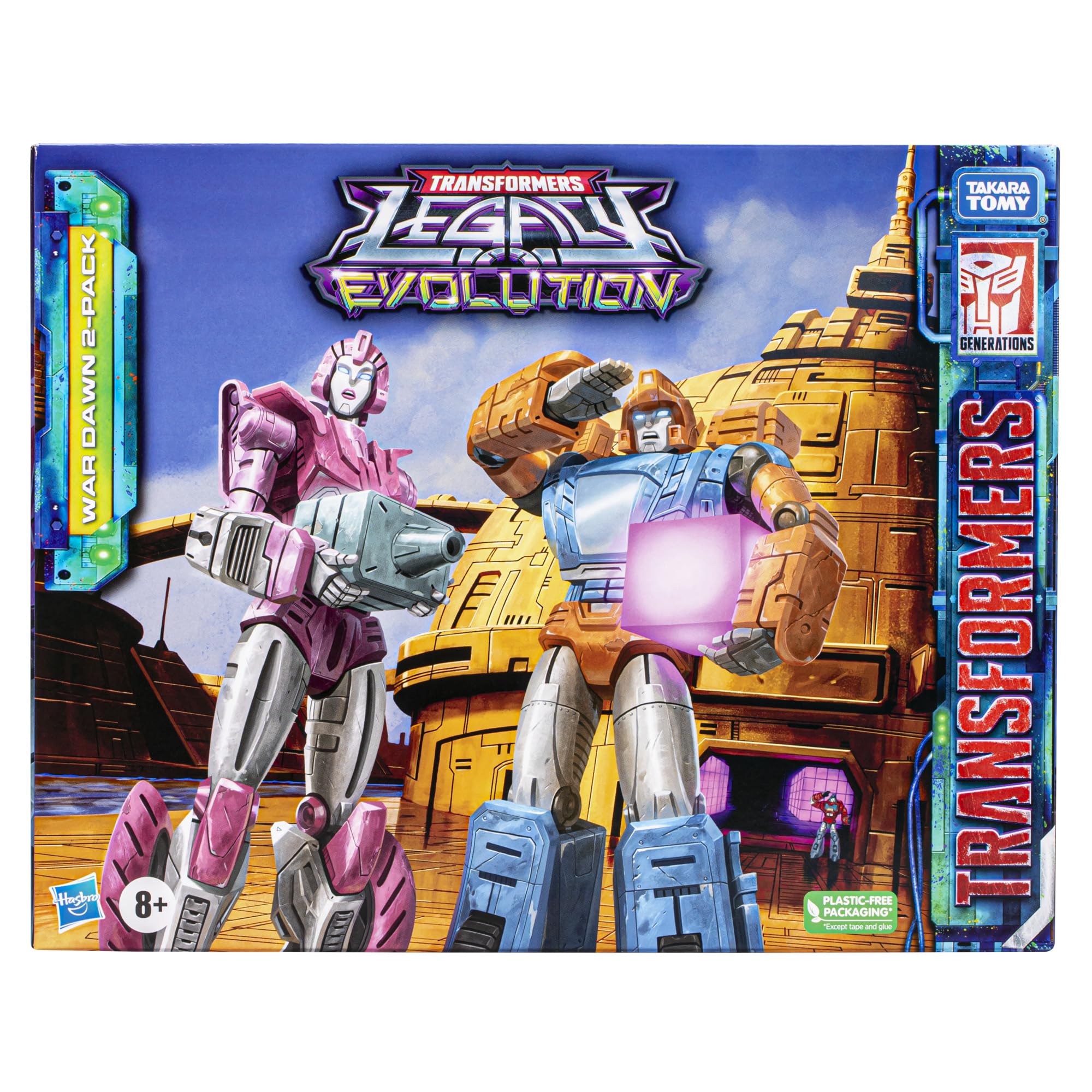 Transformers Toys Legacy Evolution War Dawn 2-Pack Deluxe Cybertronian Erial and Dion Toys, Action Figures for Boys and Girls Ages 8 and Up (SDCC 2023 Exclusive)