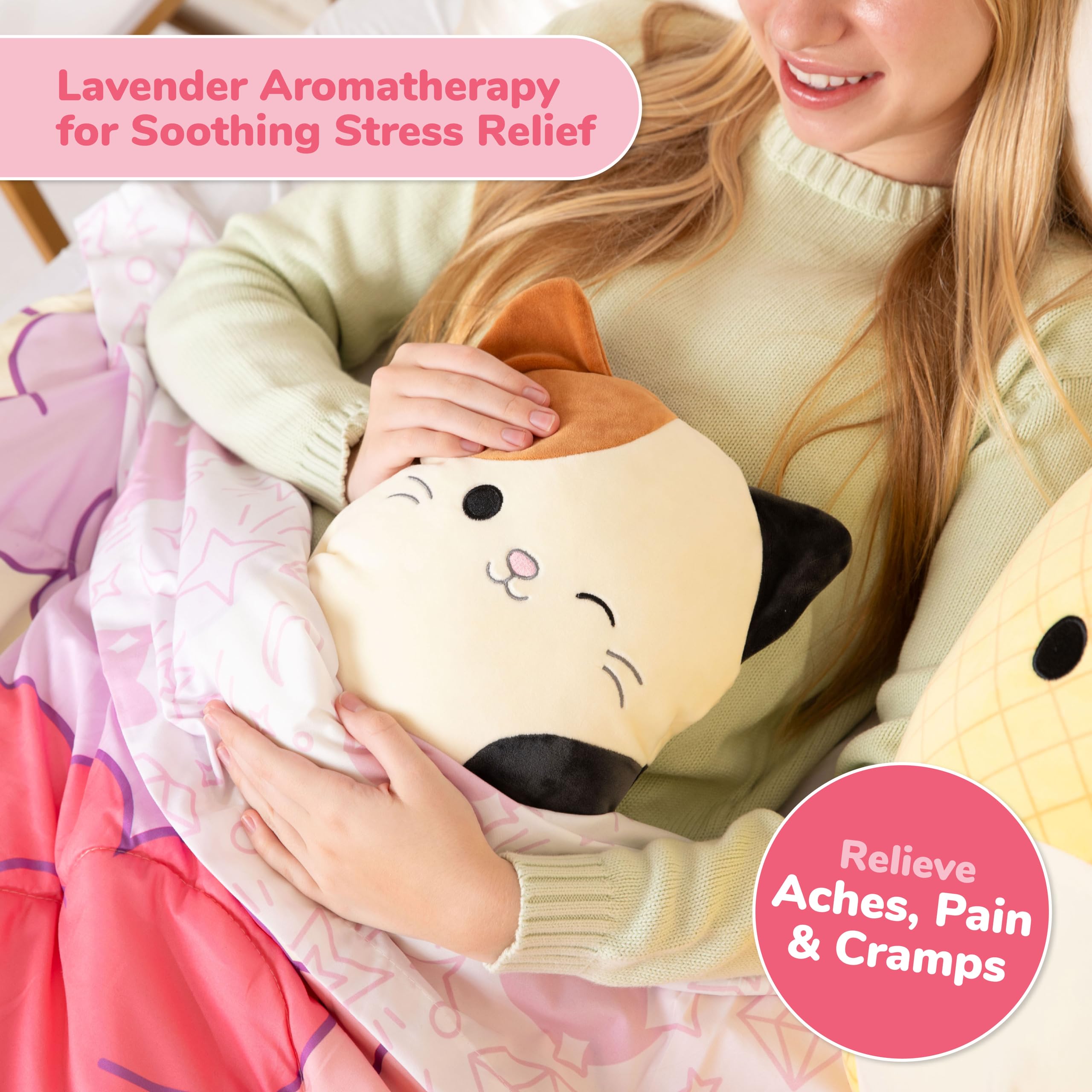 Squishmallows Cam Heating Pad - Heating Pad for Cramps by What Do You Meme?® Gift for Teens