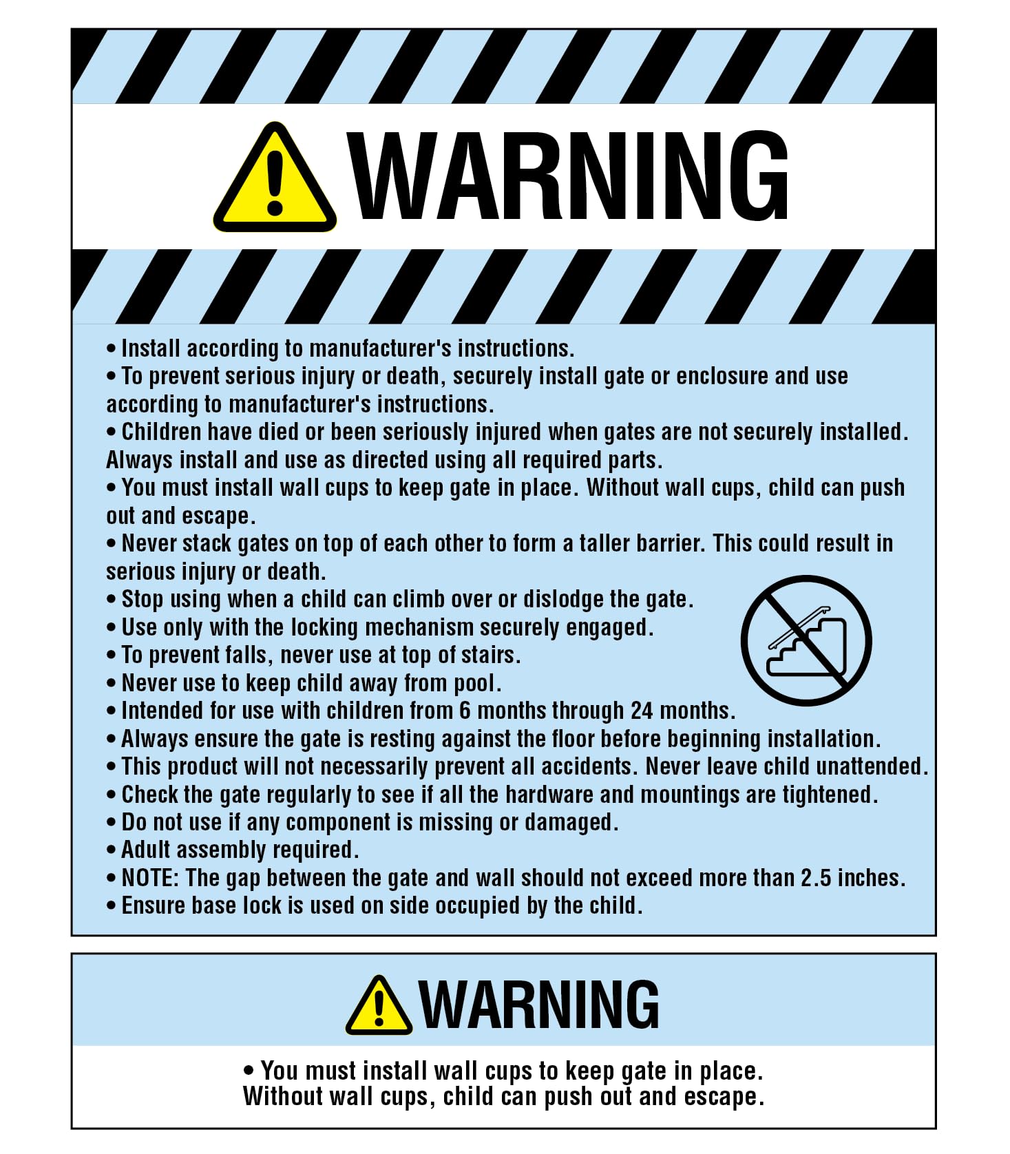 ريجالو - هوم أكسنتس 74 × 148 سم بوابة أمان فائقة العرض، تتضمن مجموعة تمديد 15 سم و20 سم و30 سم، عبوة من 4 مجموعات تثبيت على الحائط - أسود