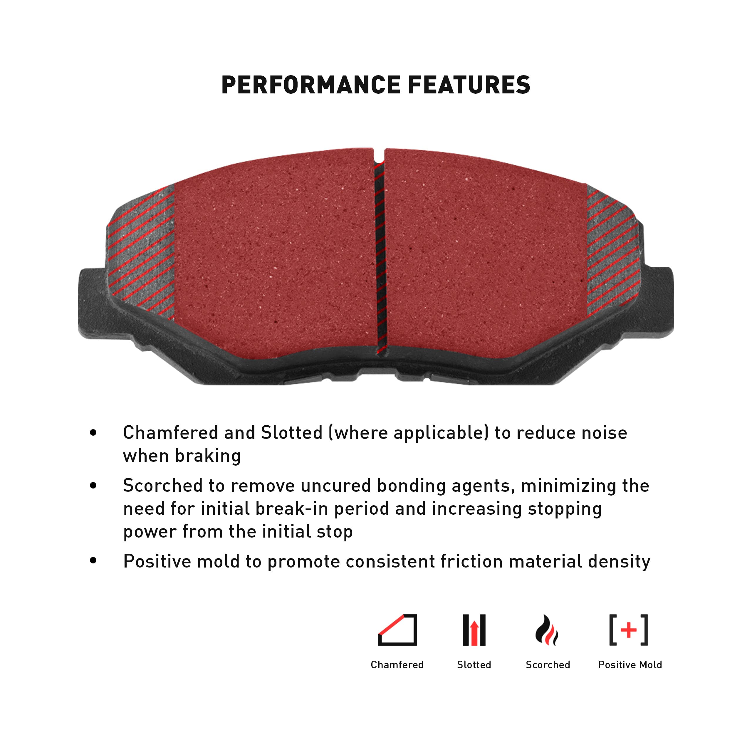 Dynamic Friction Company Rear 4000 HybriDynamic Brake Pads 4000-0228-00