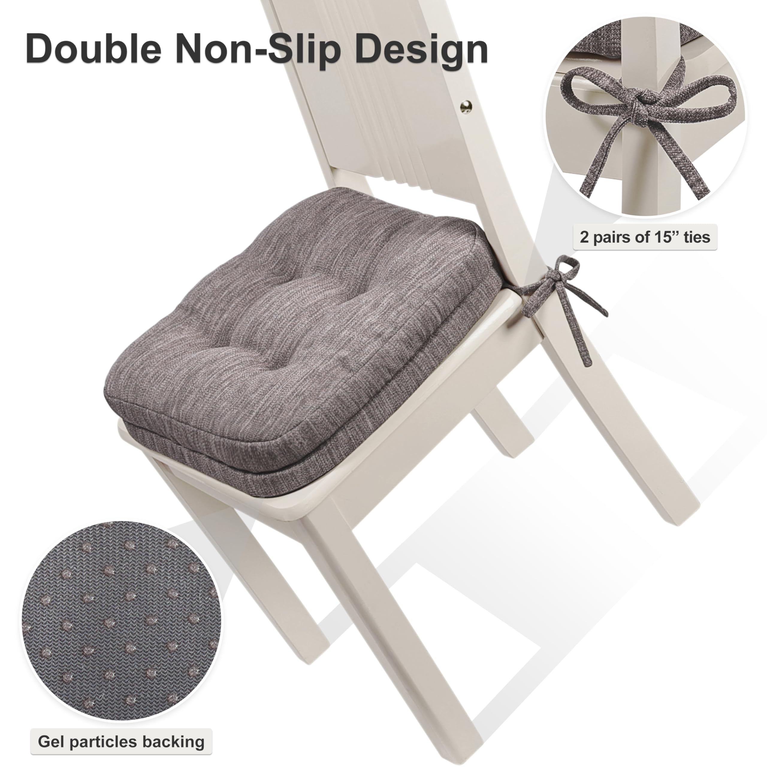 Shinnwa Chair Cushions for Dining Chairs Set of 4