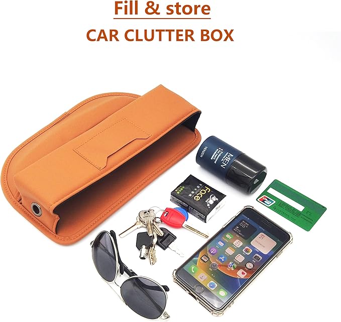 2 Pack Car Seat Gap Filler Organizer, Brown