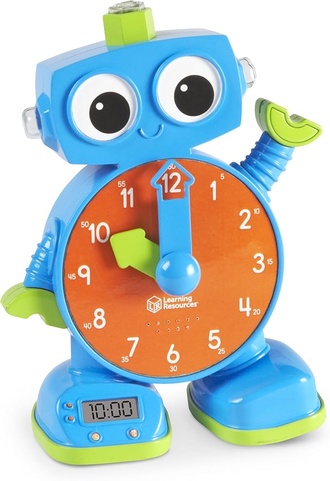 Learning Resources Tock The Learning Clock Pink, 1 Piece, Ages 3+, Educational Talking Clock