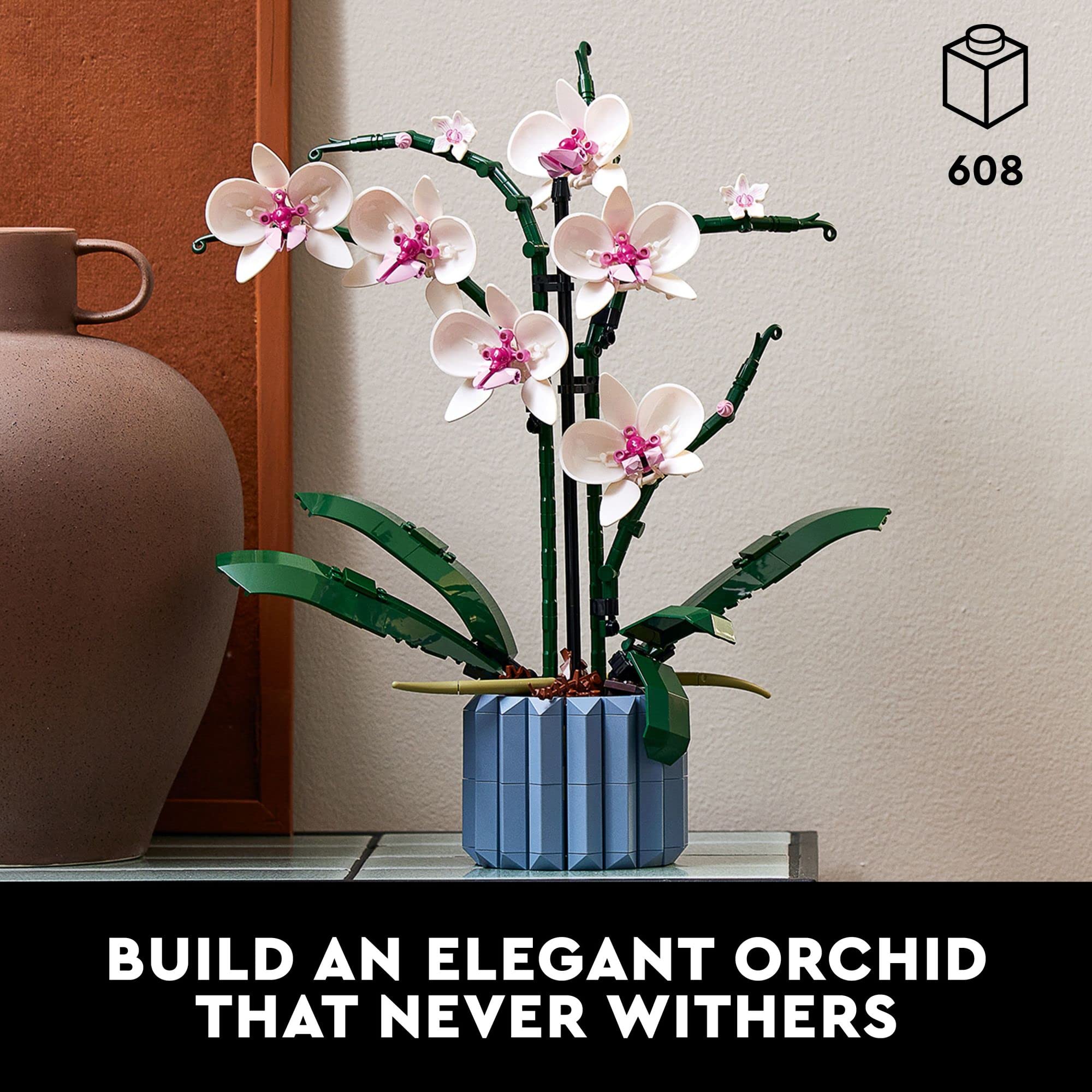 SEALED - LEGO Orchid 10311 Plant Decor Building Set for Adults; Build an Orchid Display Piece for The Home or Office (608 Pieces)