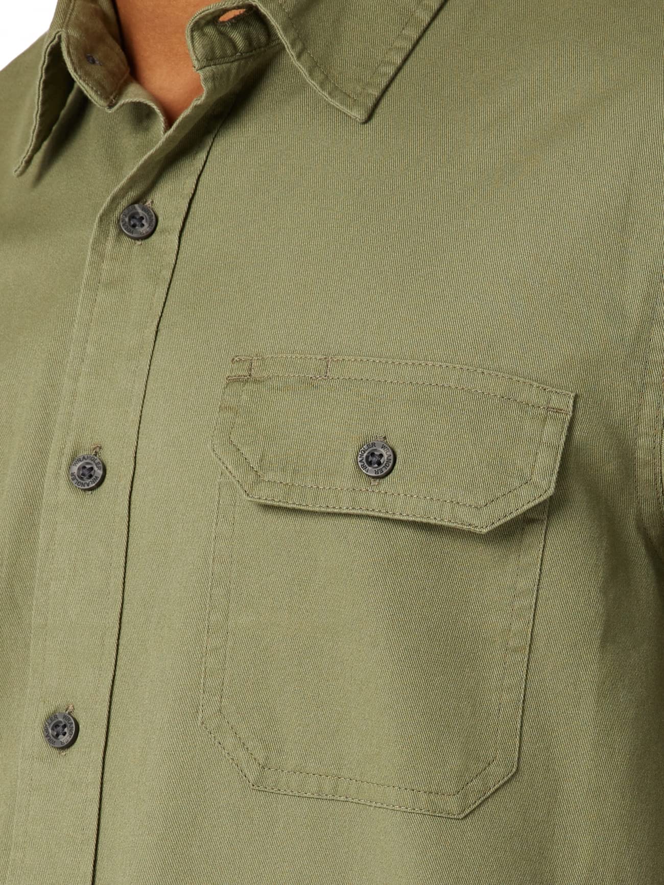 SIZE: L - Sierra Designs Men's Short Sleeve Classic Woven Shirt, Olivine, Large