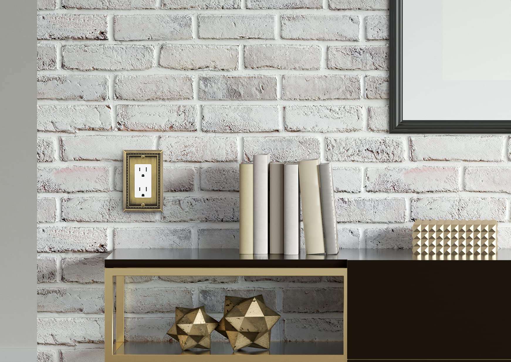 Henne Bery Sunken Pearls Decorative Wall Plate Switch Plate Outlet Cover