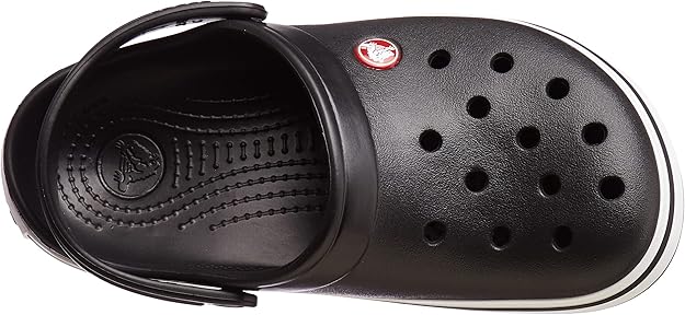 المقاس: 39-40 - قبقاب كروكس كروكباند للجنسين - للكبار، أسود