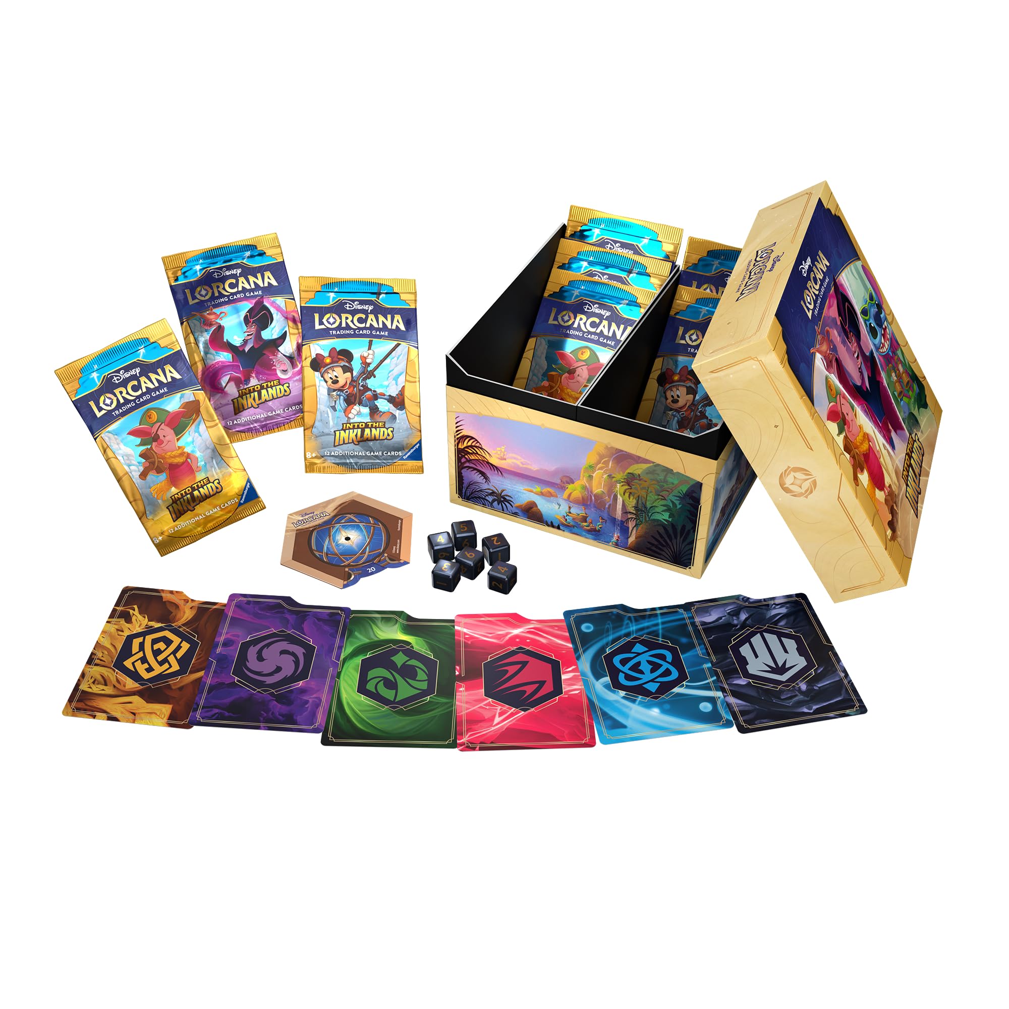 Ravensburger Disney Lorcana TCG: Into the Inklands Trove | Secure Card Storage | Original Artwork | Comprehensive Guide | Booster Packs Included