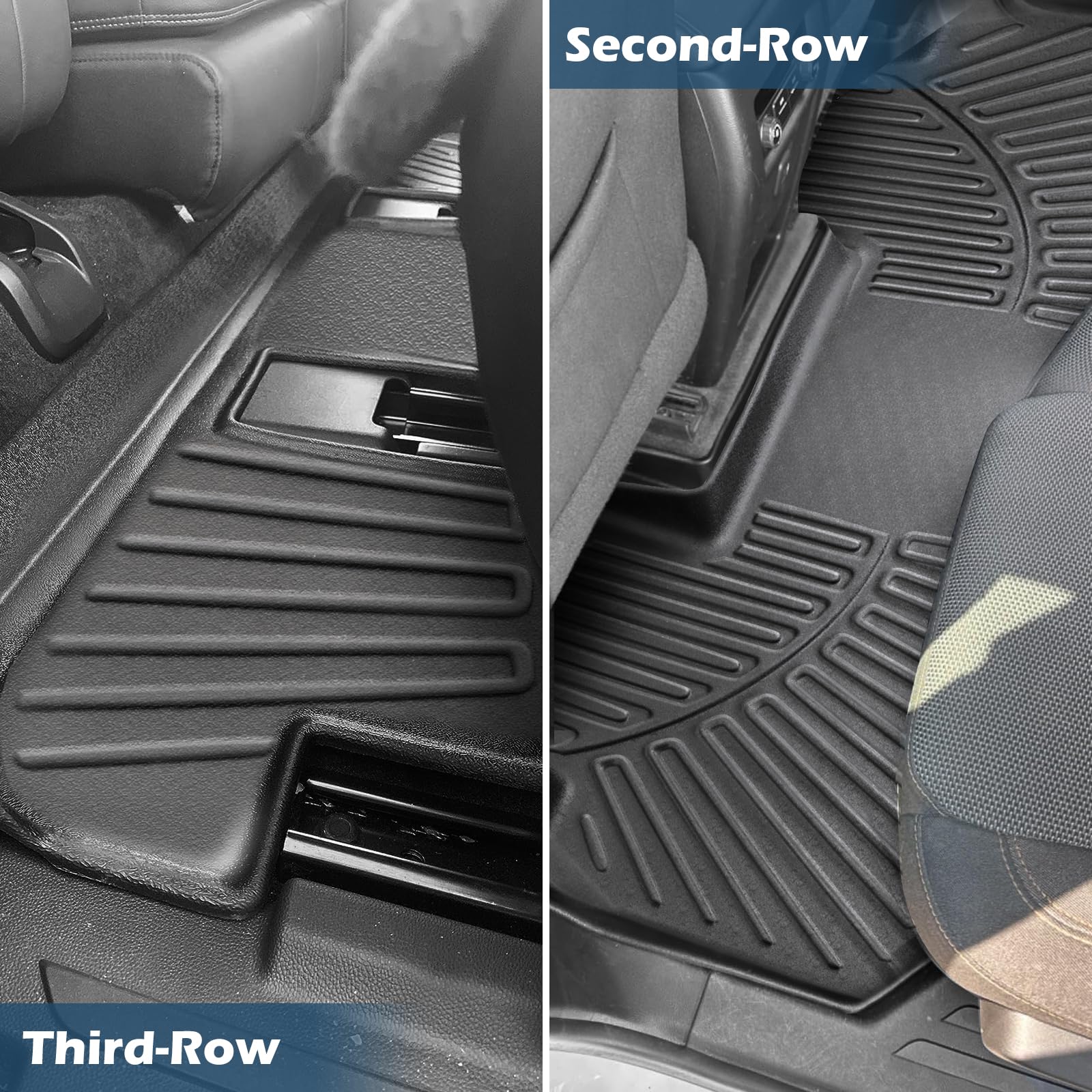 DAZANZAN Floor Mats for Chevrolet/Chevy Traverse 7 Seater 2024-2018 4Pcs