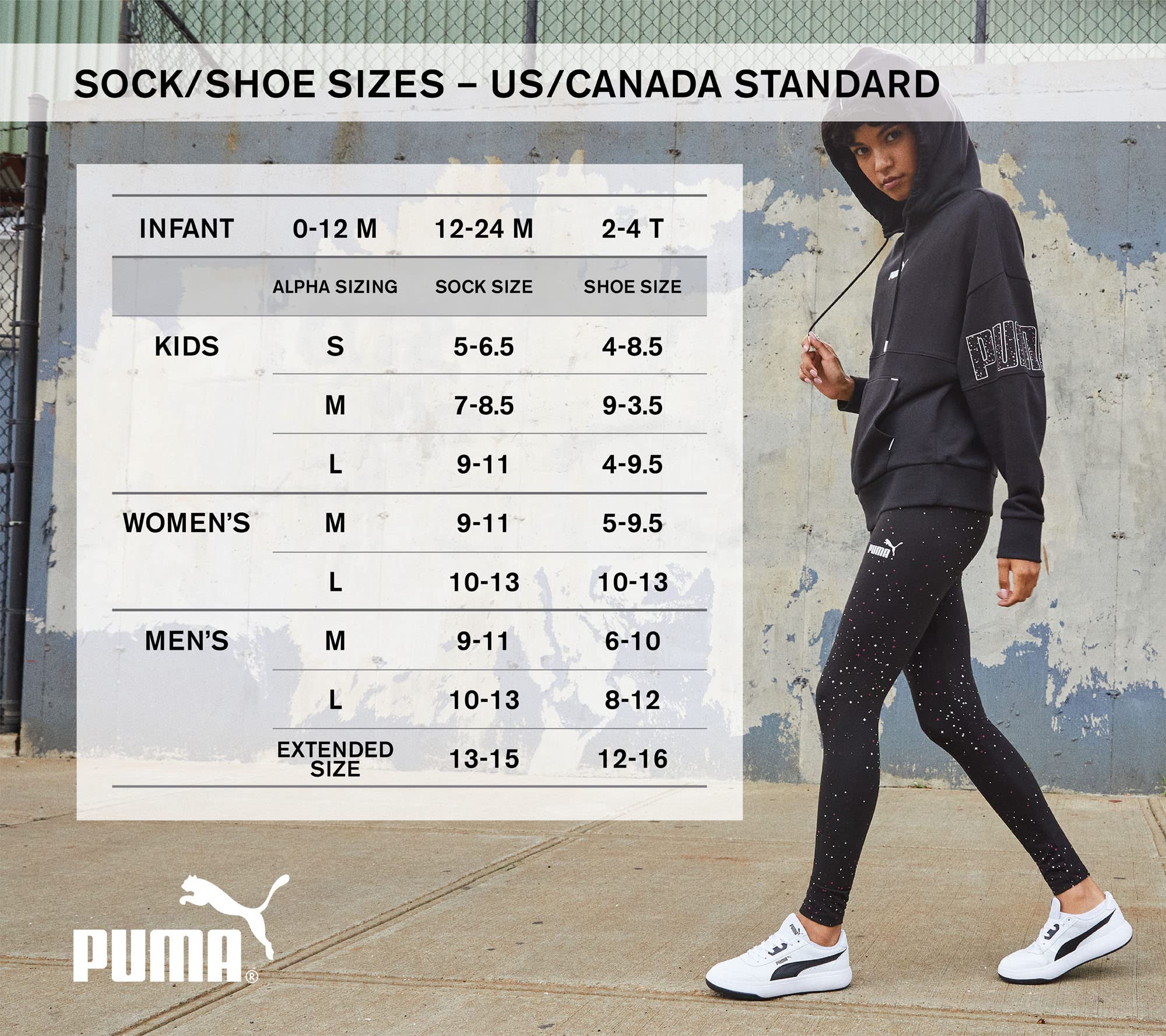 Puma Women's Non-Terry Runner Sock 6-Pack, White, 9-11