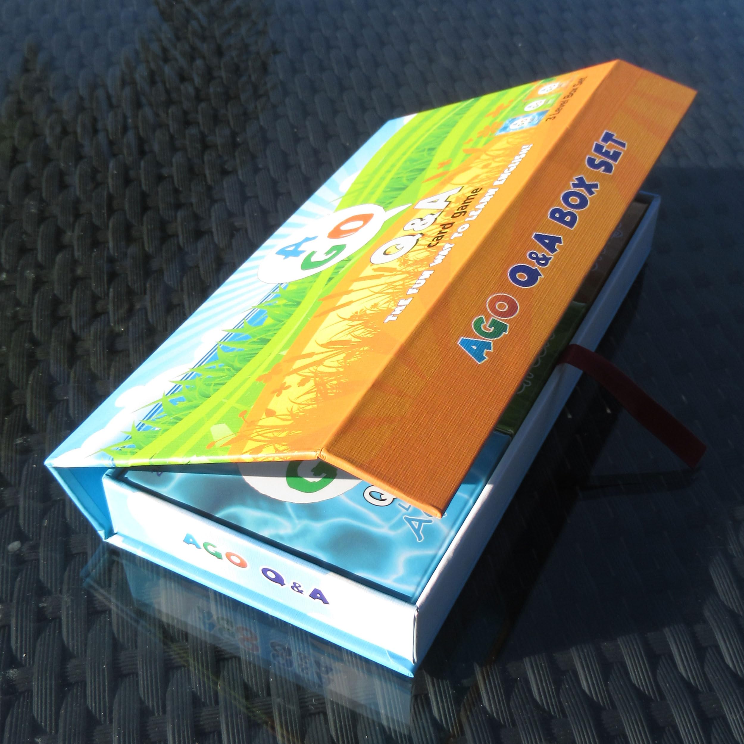 AGO QnA ESL Card Game for Learning English. 3 Level Box Set. Practice English Conversation Through Play!