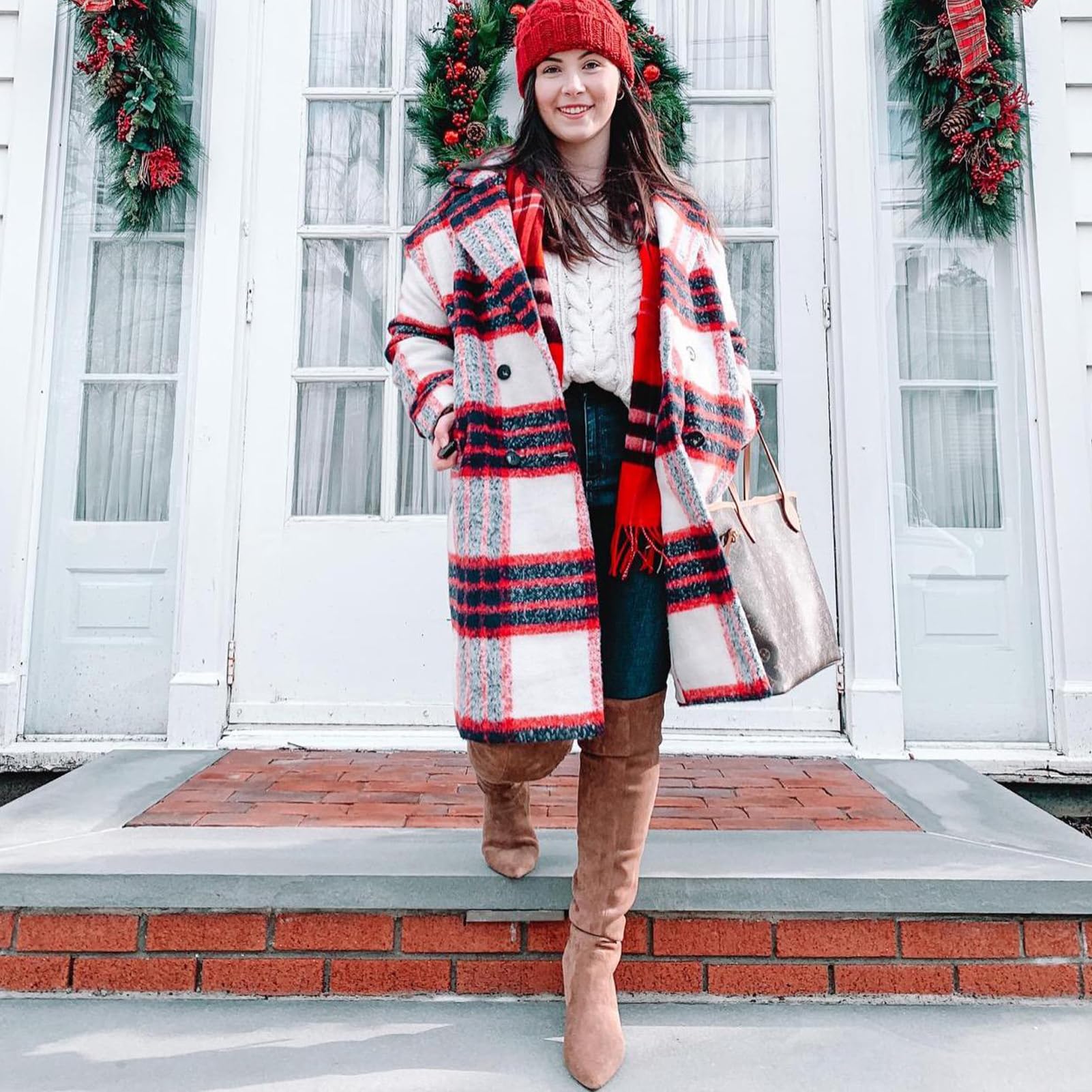 المقاس: 41 - حذاء NNG نسائي فوق الركبة من جلد السويد يصل إلى الفخذ