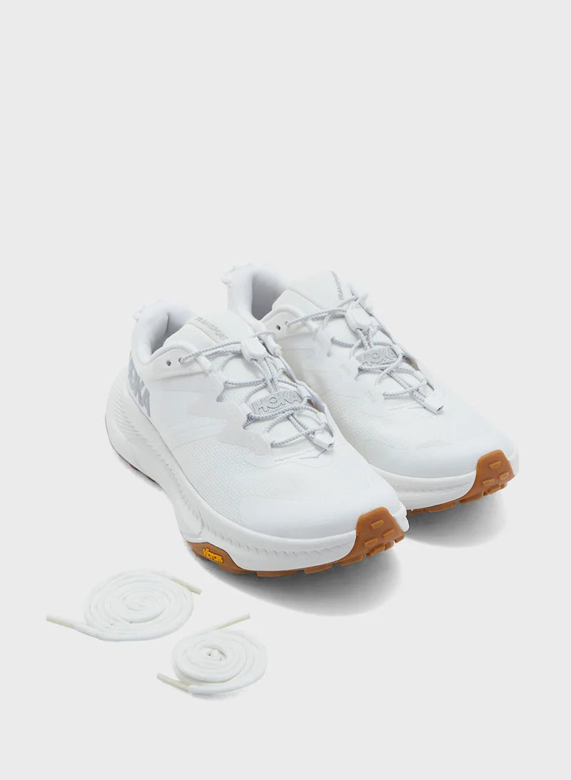 Hoka Transport 1123154 WWH Womens Mesh White Shoe ( without box )