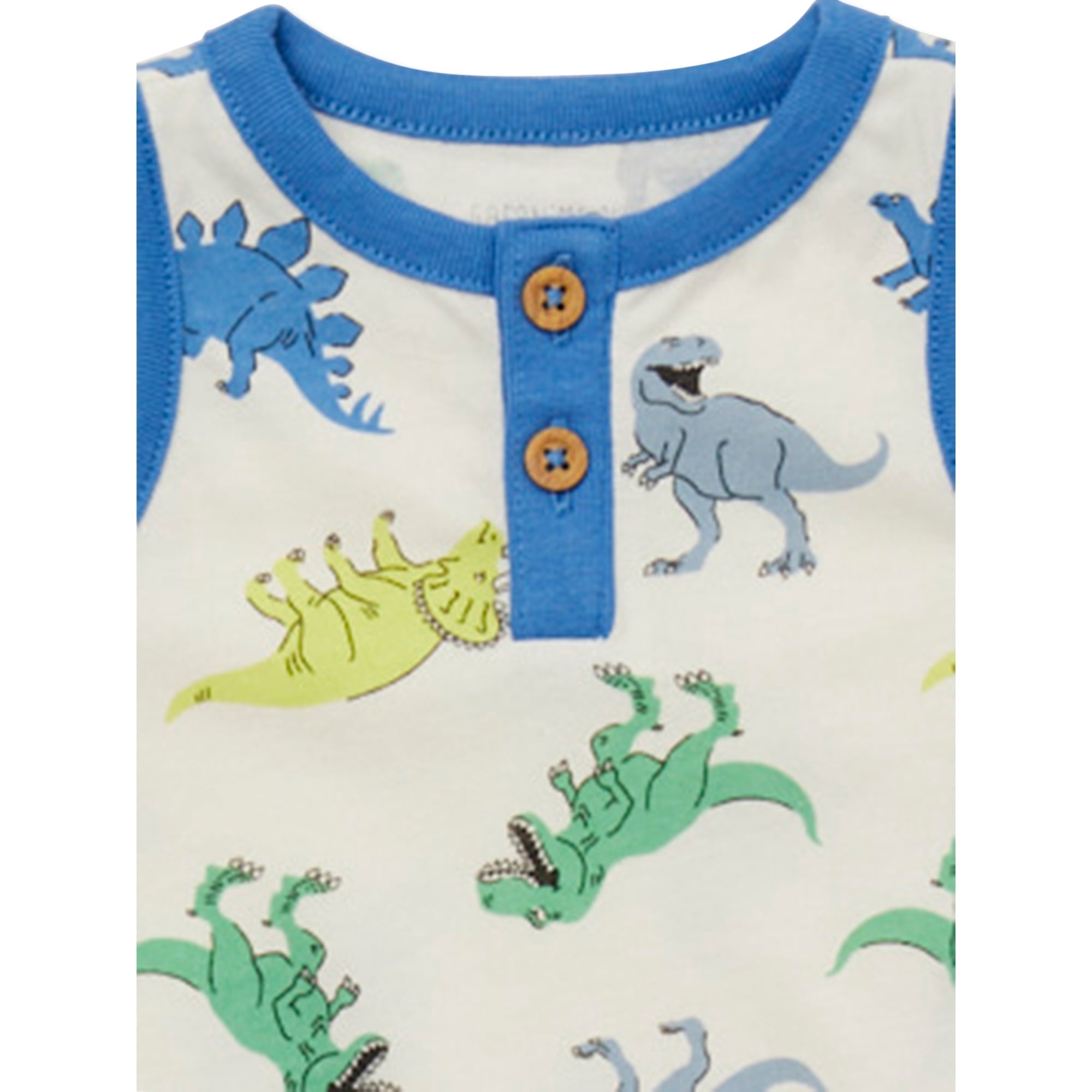 SIZE: 18M - Garanimals Baby Boy Print Tank Henley Romper