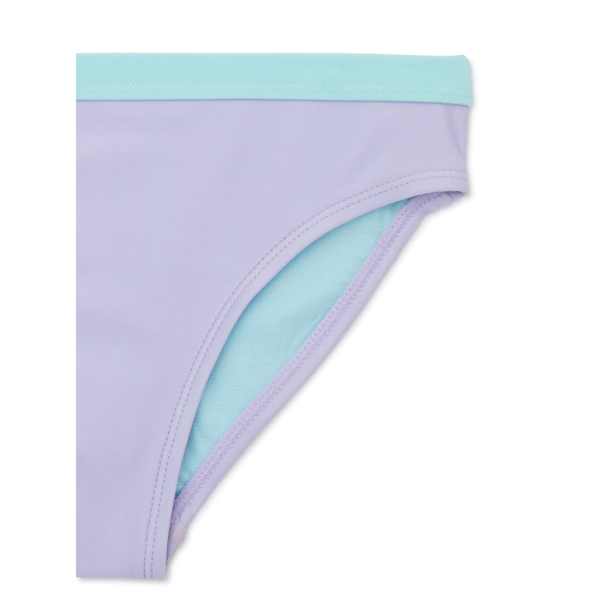 SIZE: XS(4-5) - Wonder Nation Girls' Side Tie Tankini Swimsuit with UPF 50, 2-Piece