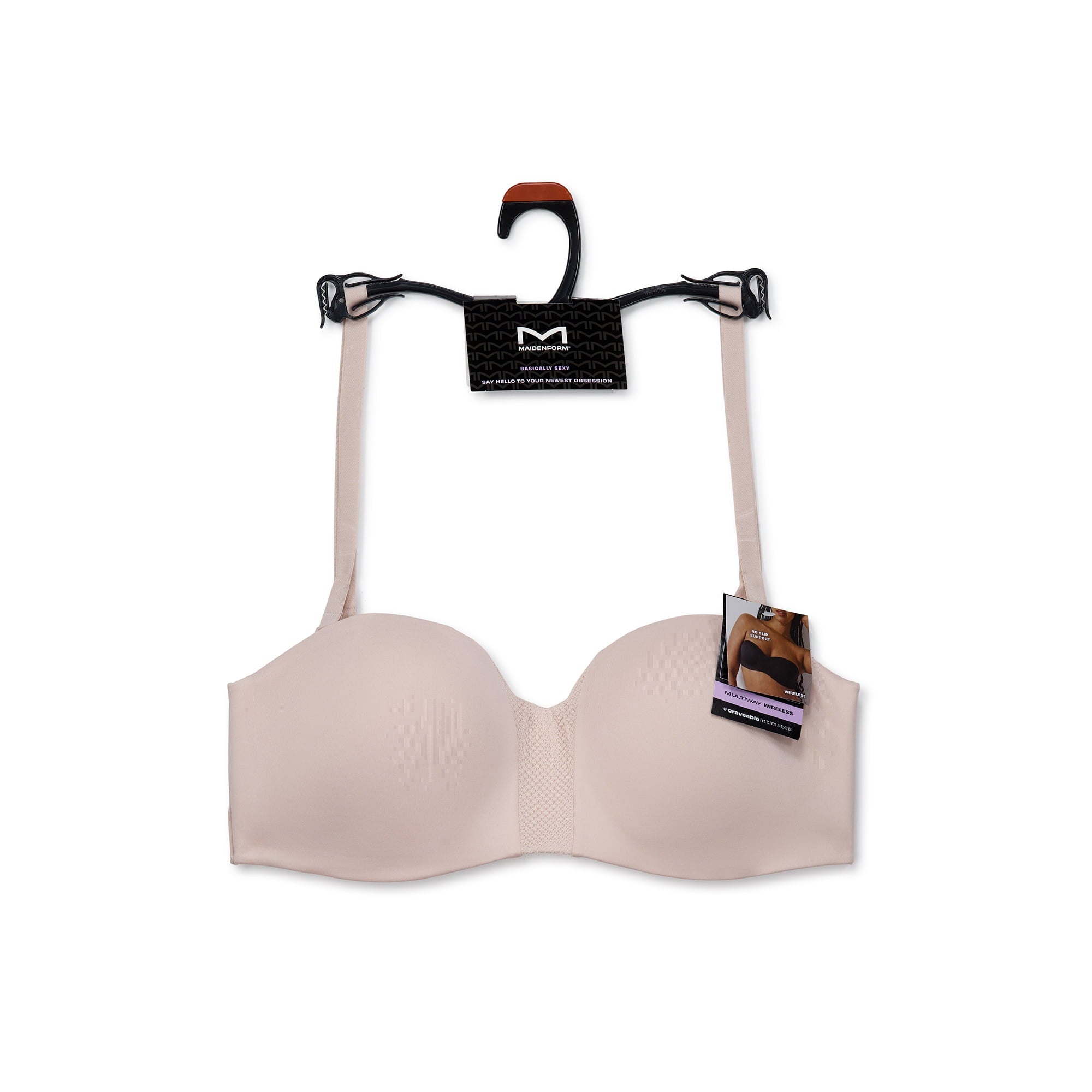 المقاس: S - حمالة صدر Maidenform M متعددة الاتجاهات للنساء بدون أسلاك