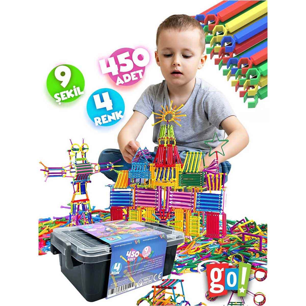 Educational Geometric Shapes 450 Pieces