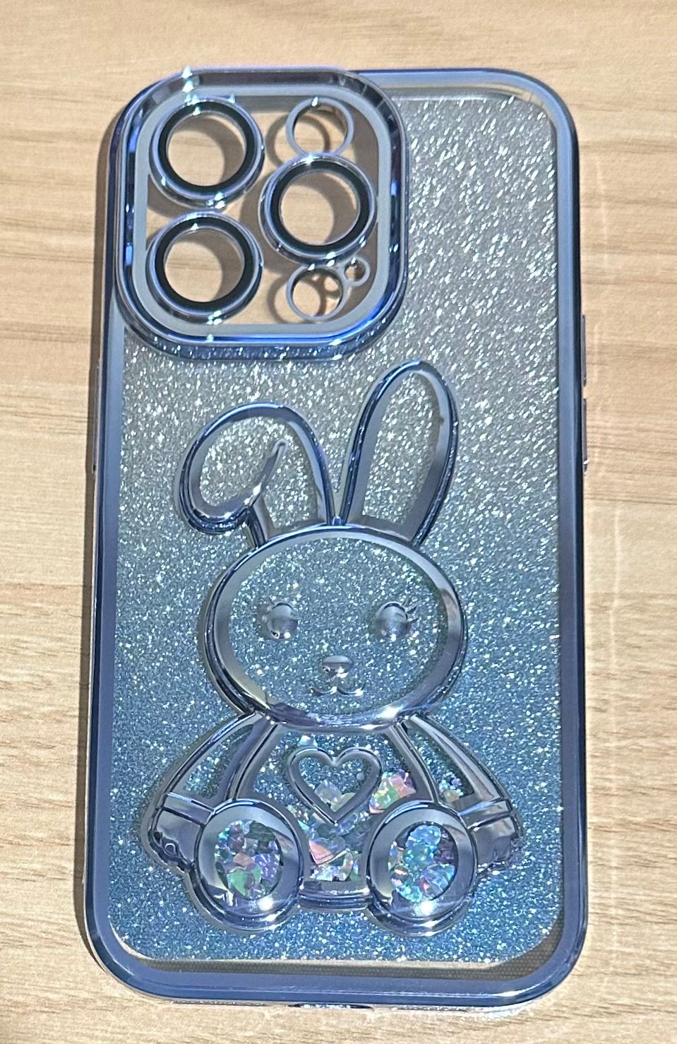 3D Bunny Phone Case Compatible with iPhone 14 Pro Case,