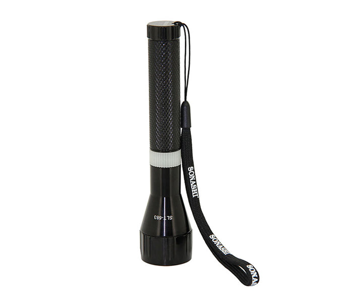 Sonashi SLT-683 3W Rechargeable LED Torch with Unbreakeable Glass - Black