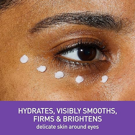 كريم سيرافي للعينين للتجاعيد | كريم تحت العين مع الكافيين، والببتيدات، وحمض الهيالورونيك، والنياسيناميد، والسيراميدات لعلاج الخطوط الدقيقة | خالٍ من العطور ومُختَبَر من قِبَل أطباء العيون | 0.5 أونصة