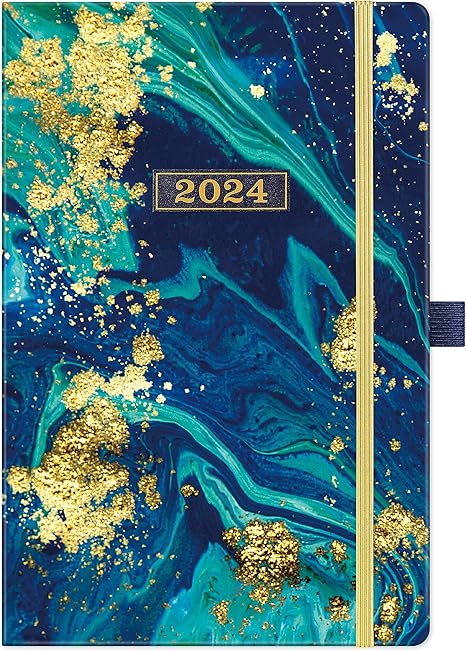 2024-2026 Pocket Planner/Calendar - 3 Year Monthly Planner 2024-2026 with 63 Notes Pages, Jan. 2024 - Dec. 2026, 3.8" x 6.4", Monthly Calendar 2024-2026 with Inner Pocket + Pen Hold - Blue