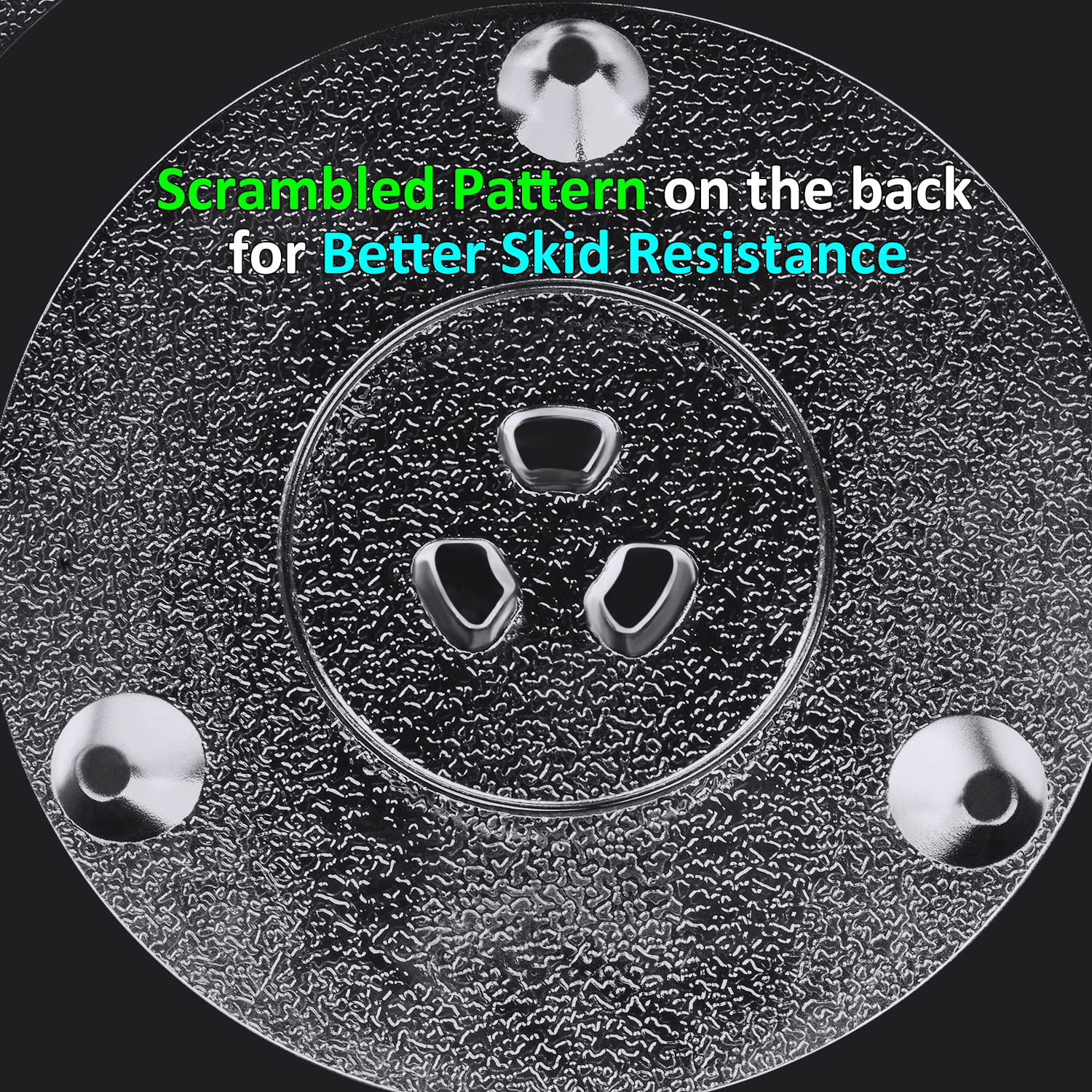 طبق دوار بديل من جولاكسي مقاس 12.4 بوصة لأجهزة الميكروويف باناسونيك إيمرسون فريجيدير أوستر توشيبا، صينية طهي زجاجية مقاس 12 3/8 بوصة مع قفاز، قطر القرص الدوار 12.4 بوصة (31.5 سم)