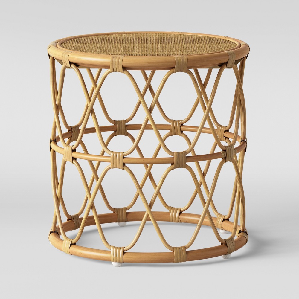 Sealed - Jewel Round Side Table Natural - Threshold™