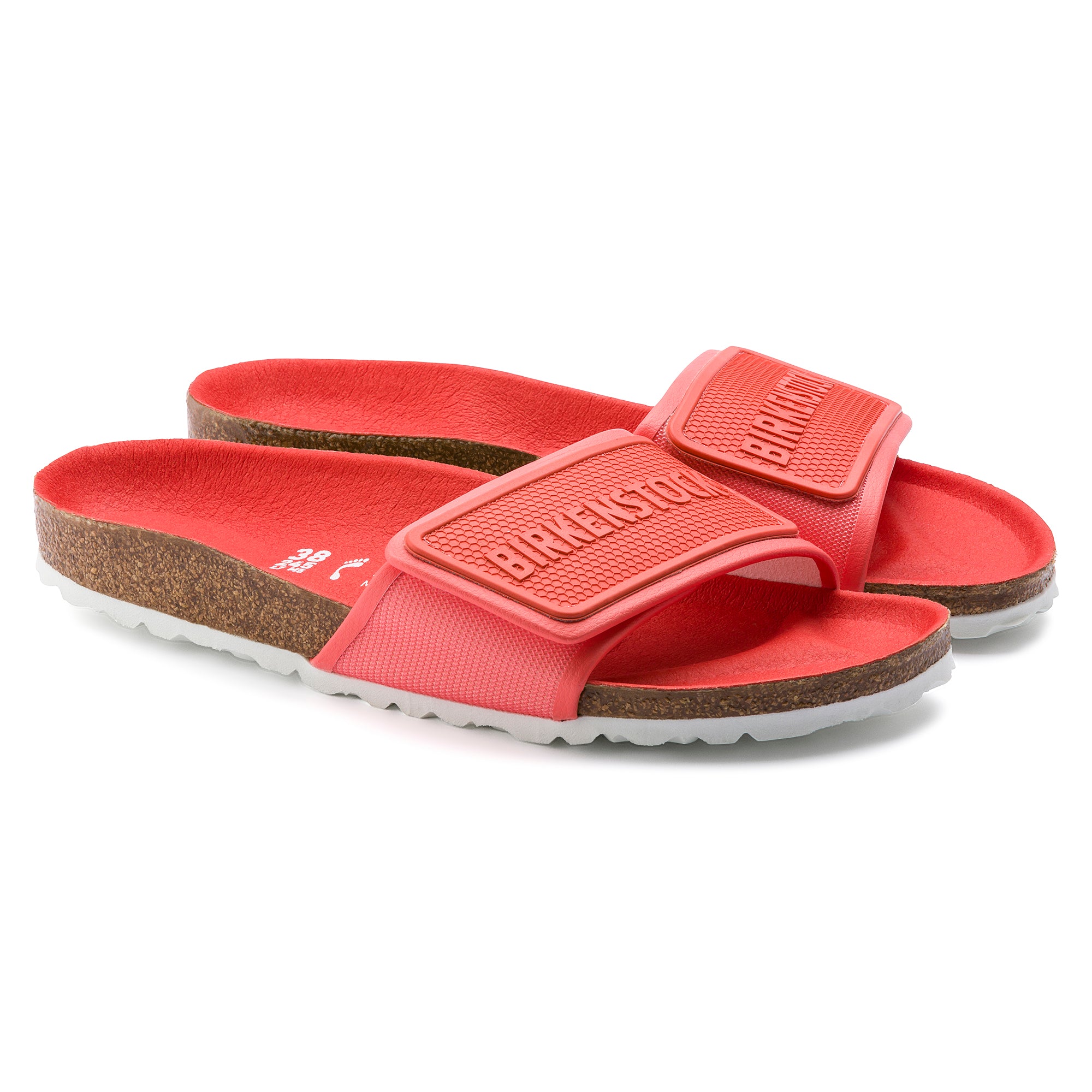 BIRKENSTOCK Narrow WINE Fit Sliders with Branding ( WITHOUT BOX )