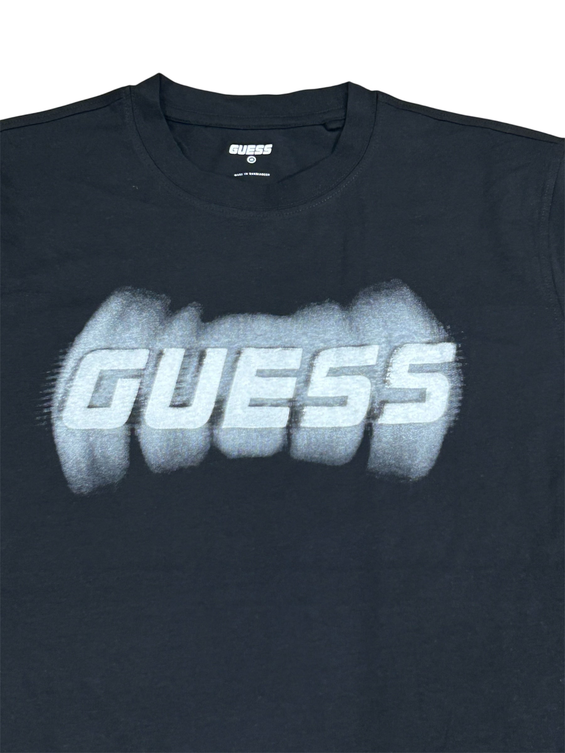 Guess Men’s Black Cotton T-Shirt